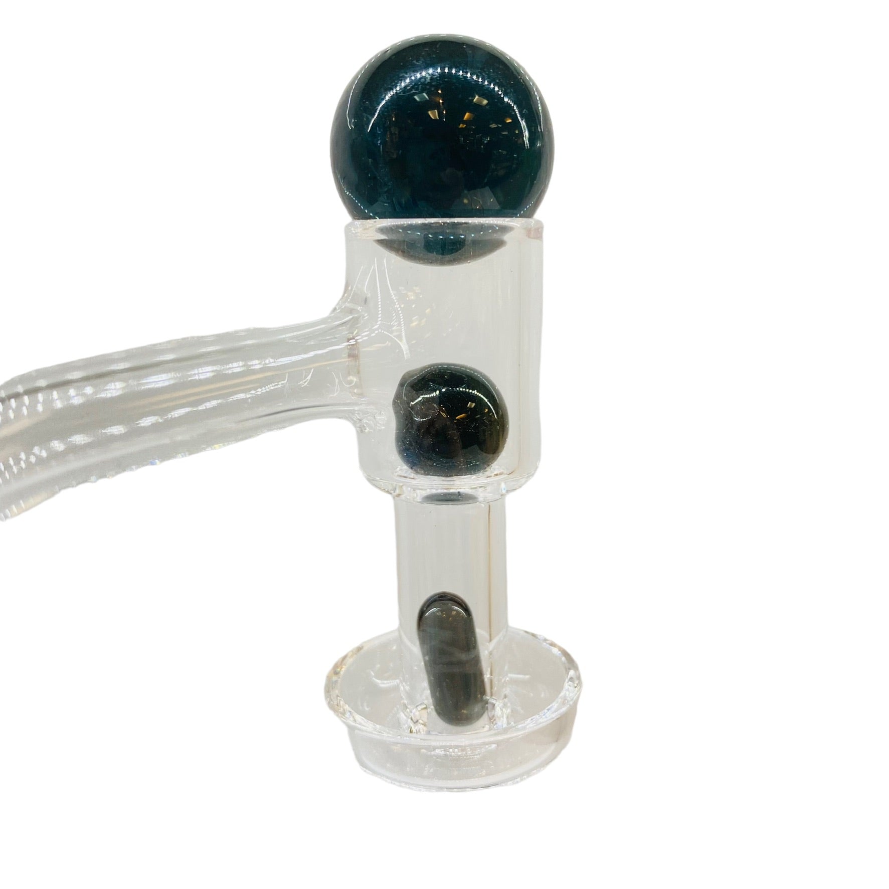 Glass Terp Slurper Marble Set - Black