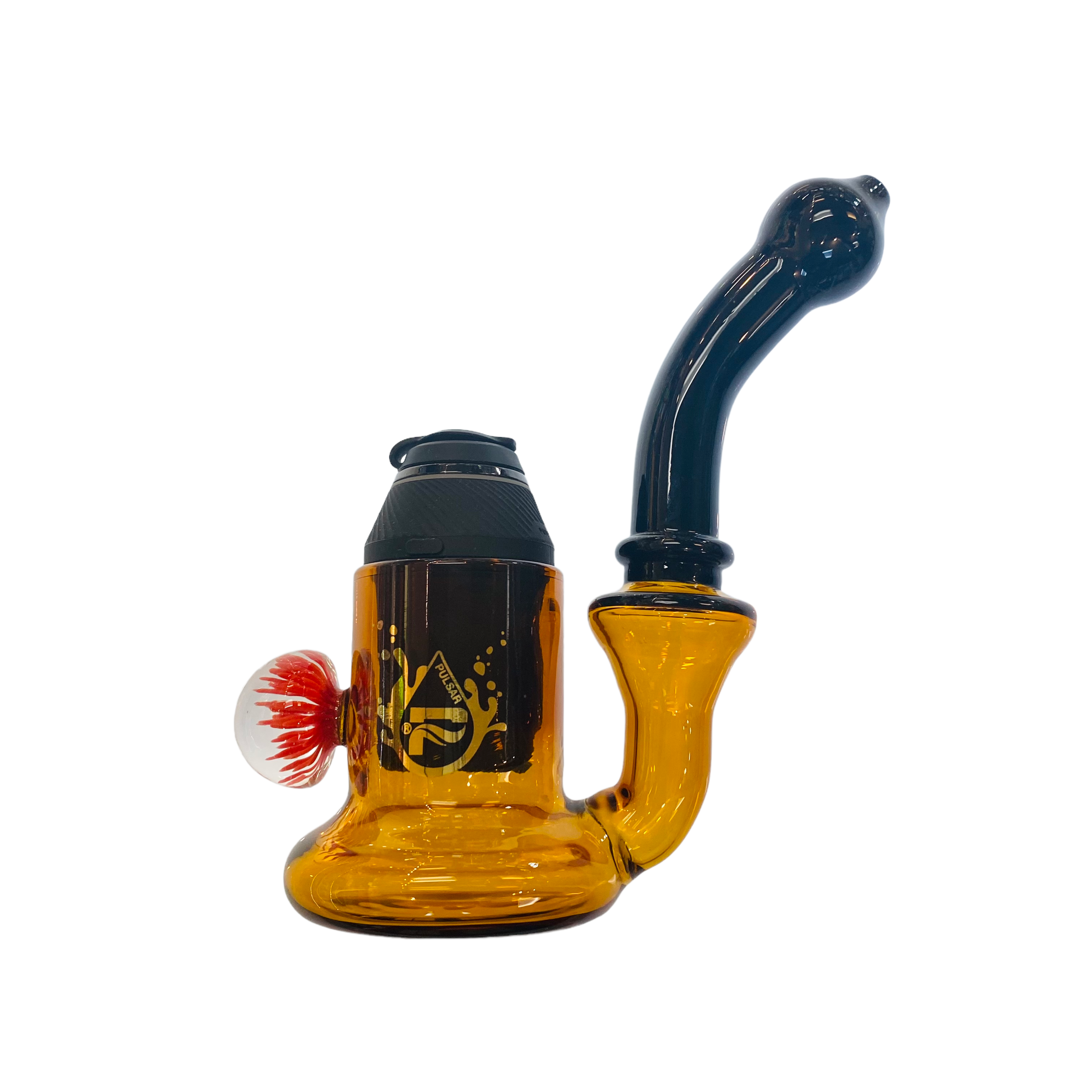 Pulsar - Puffco Proxy Glass Attachment - Amber & Black