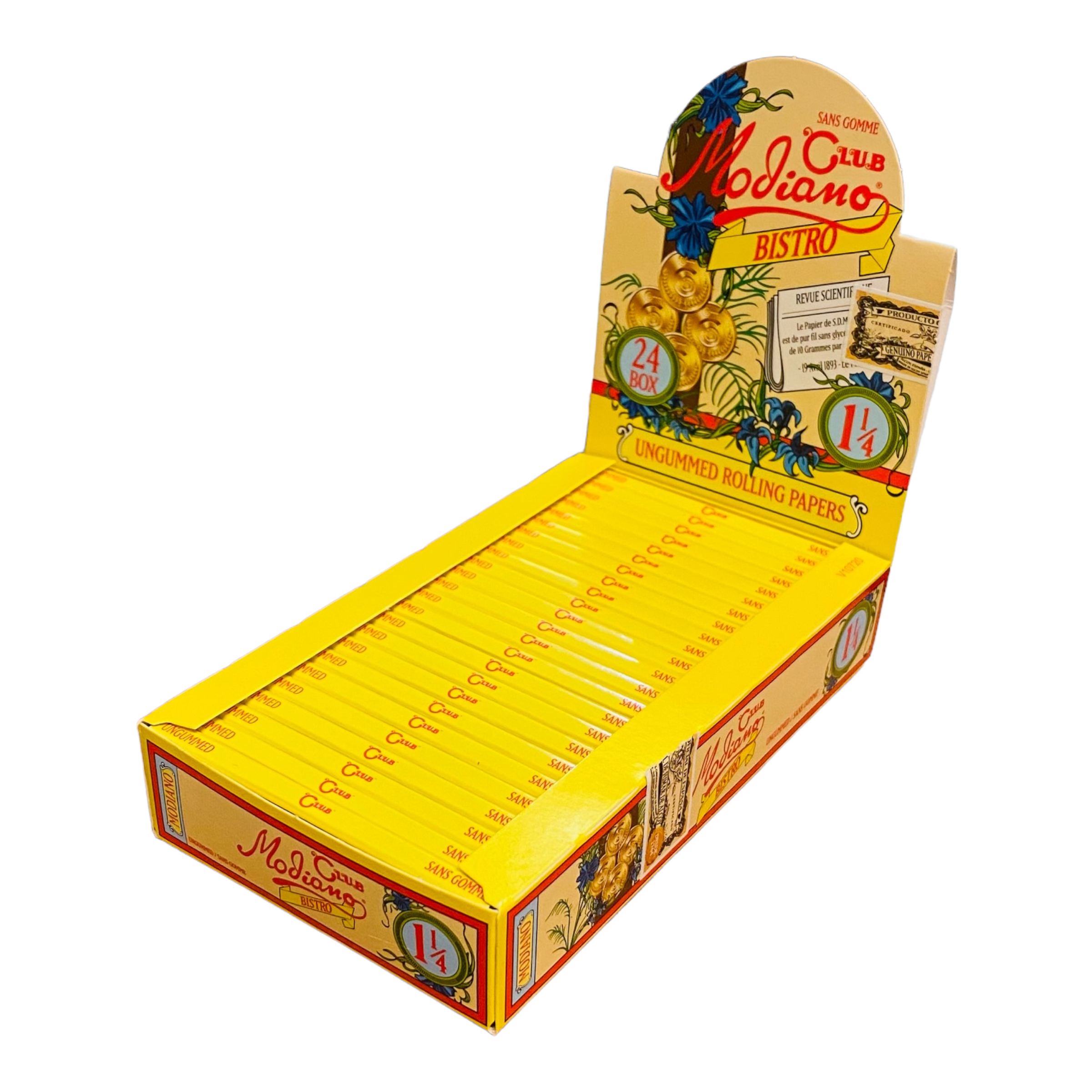 Club Modiano - BOX Of 1.25 UnGummed Papers - 24 Pack Box