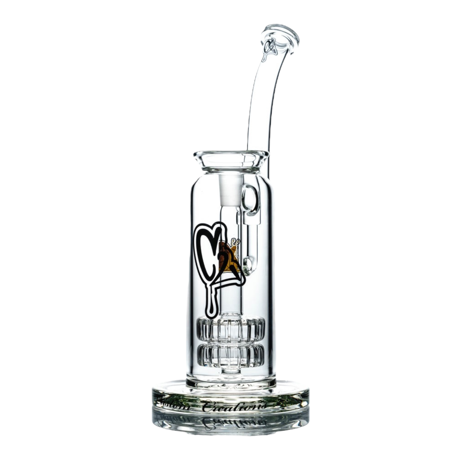 Tall Clear Bubbler Water Pipe Made By C2 Custom Creations Glass