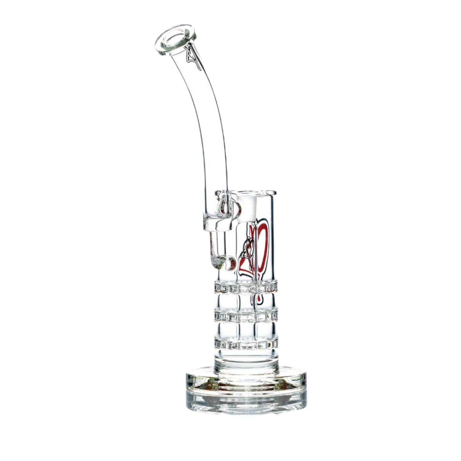 C2 Custom Creations Tall Bubbler Water Pipe - BRB 50 Triple Ratchet Perc