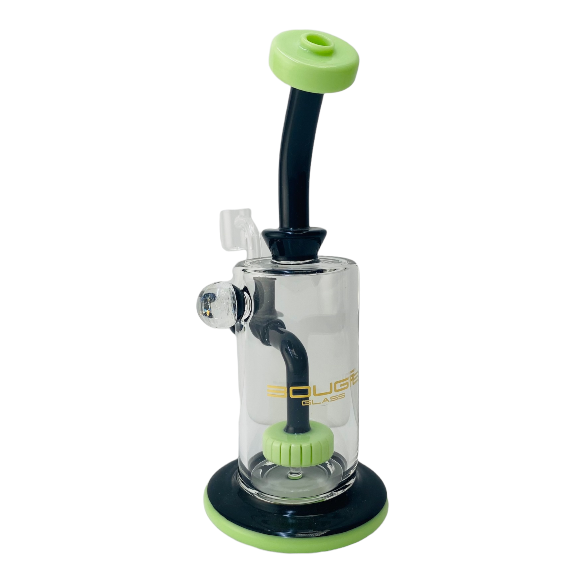 Bougie Glass Dab Rig - Black And Slyme