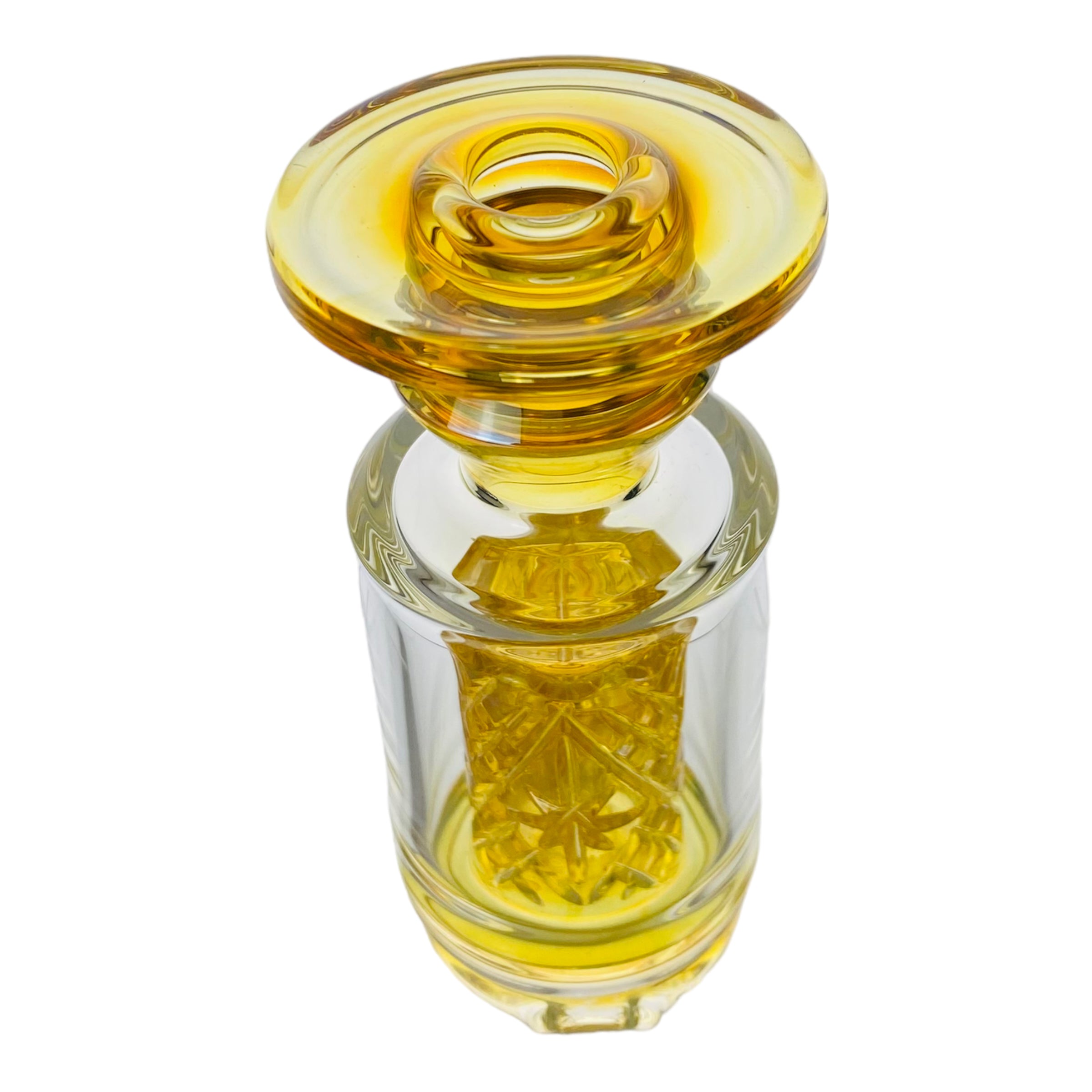 Enjoy And Prosper Glass - Custom Puffco Peak Attachment - Small Fumed Cross Cut Peak Top for sale near you mighty quinn santa rosa ca