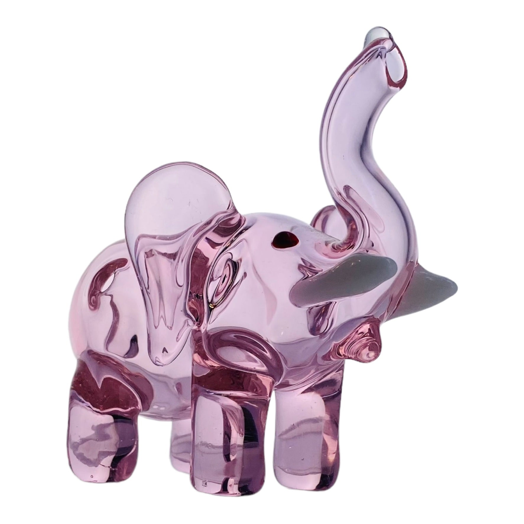 Pink Elephant Glass Hand Pipe for sale