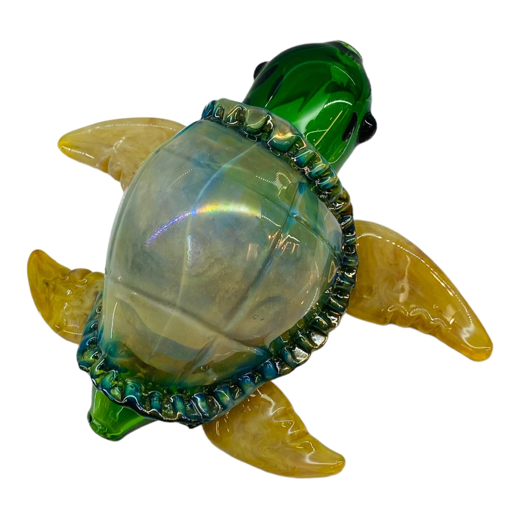 Daniels Glass Art - Glass Sea Turtle Smoking Hand Pipe