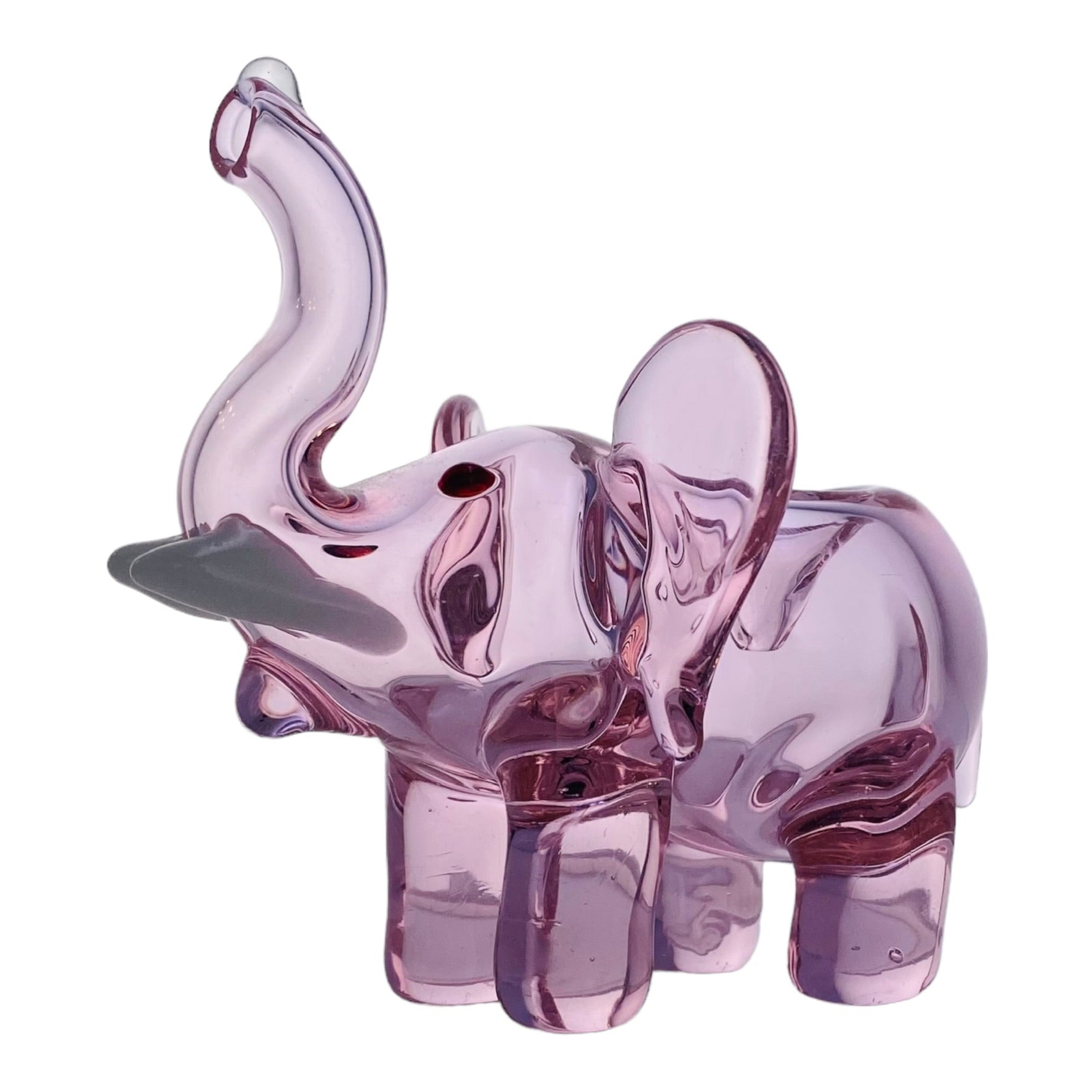 Pink Elephant Glass Hand Pipe for sale