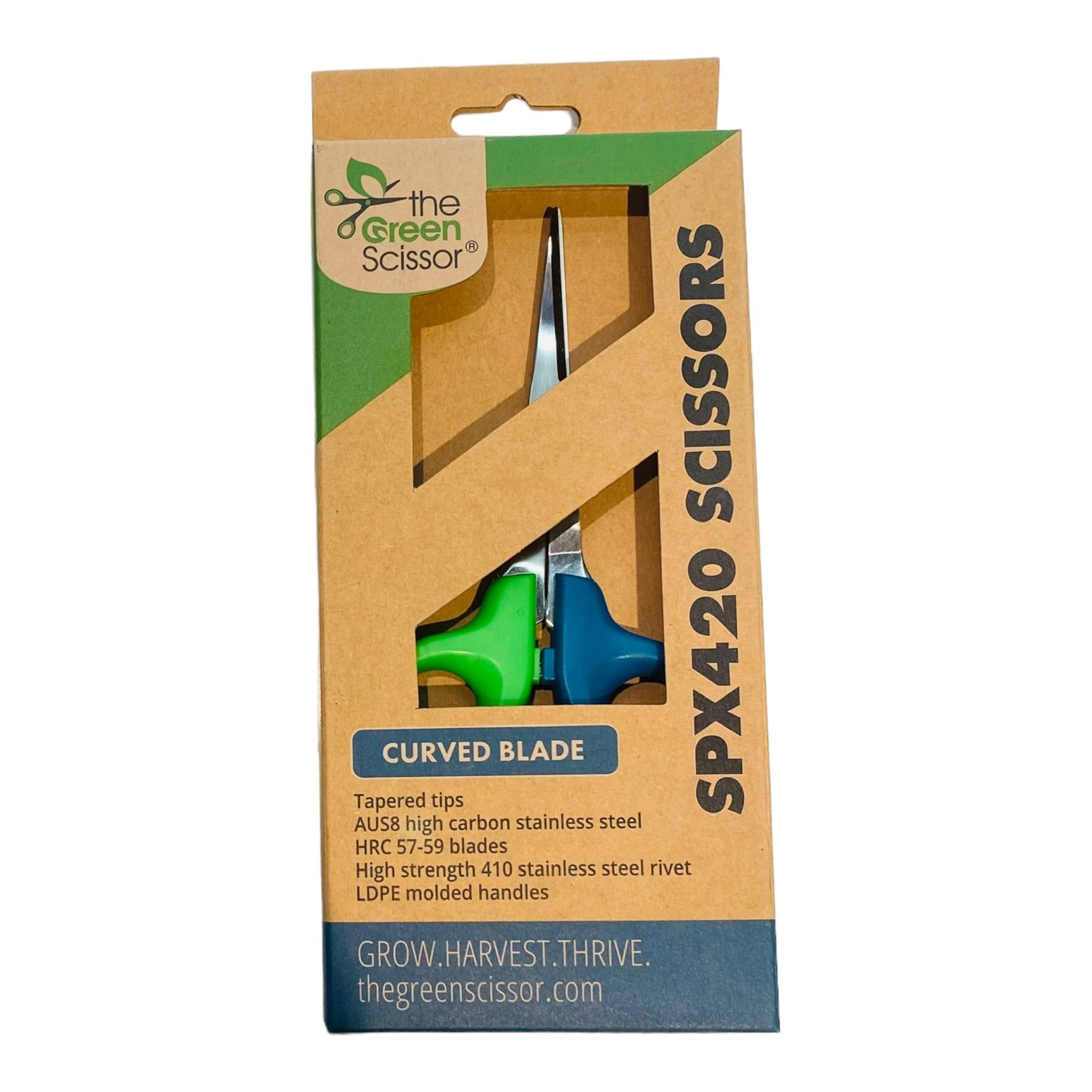 The Green Scissors - SPX420 Scissors - Curved Blade