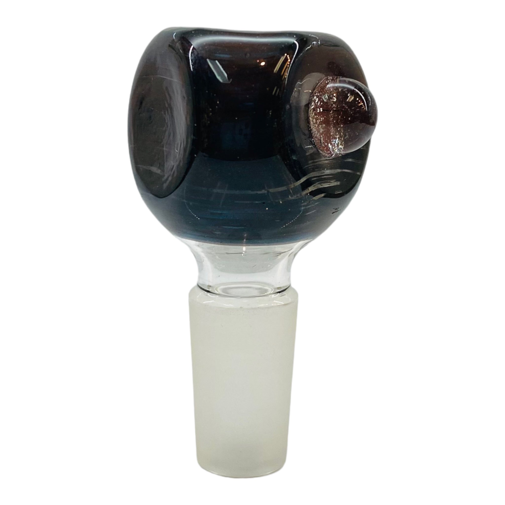 14mm Flower Bowl - Triangle Bubble Bong Bowl Piece - Black