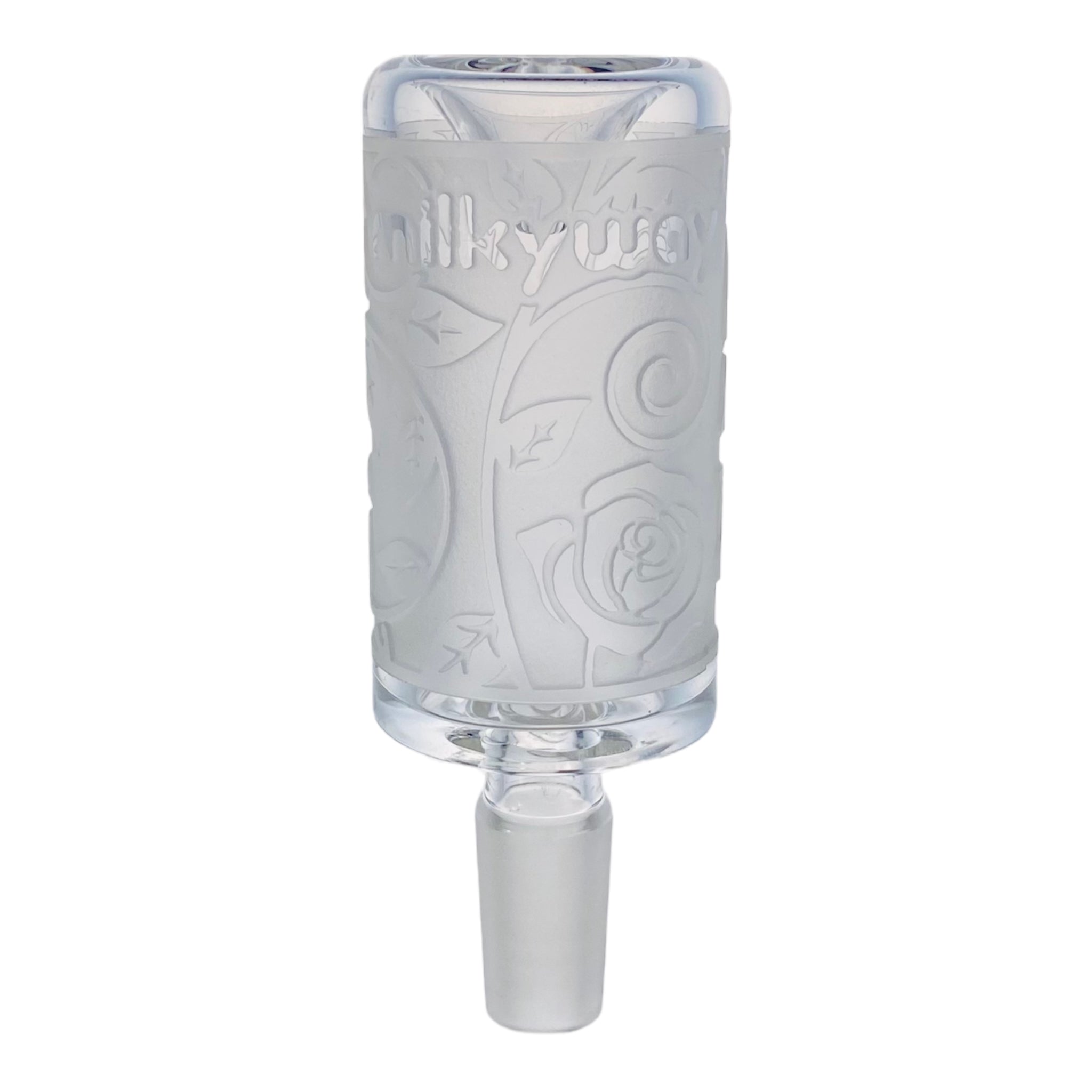 Milkyway Glass - Tonic Rose - Sandblasted 14mm Bong Bowl Piece slide