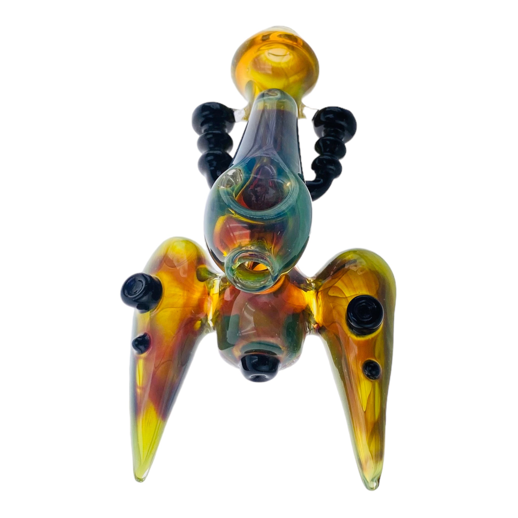 Alientech Pod Racer Glass Steam Roller Hand Pipe is a custom-made pipe Featuring a unique pod racer shape and made from robust Alientech glass