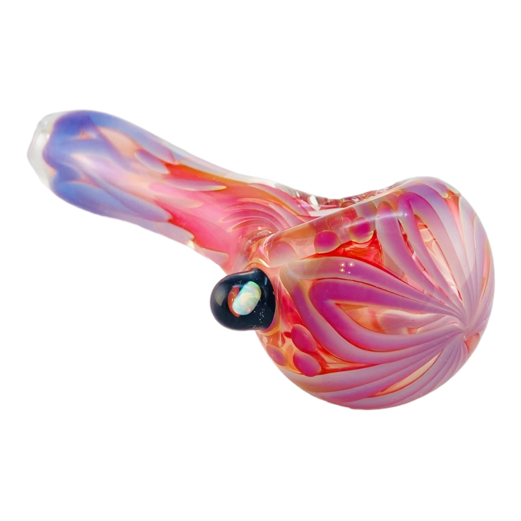 Inside Out Purple Pipe With Pink Fuming & Opal