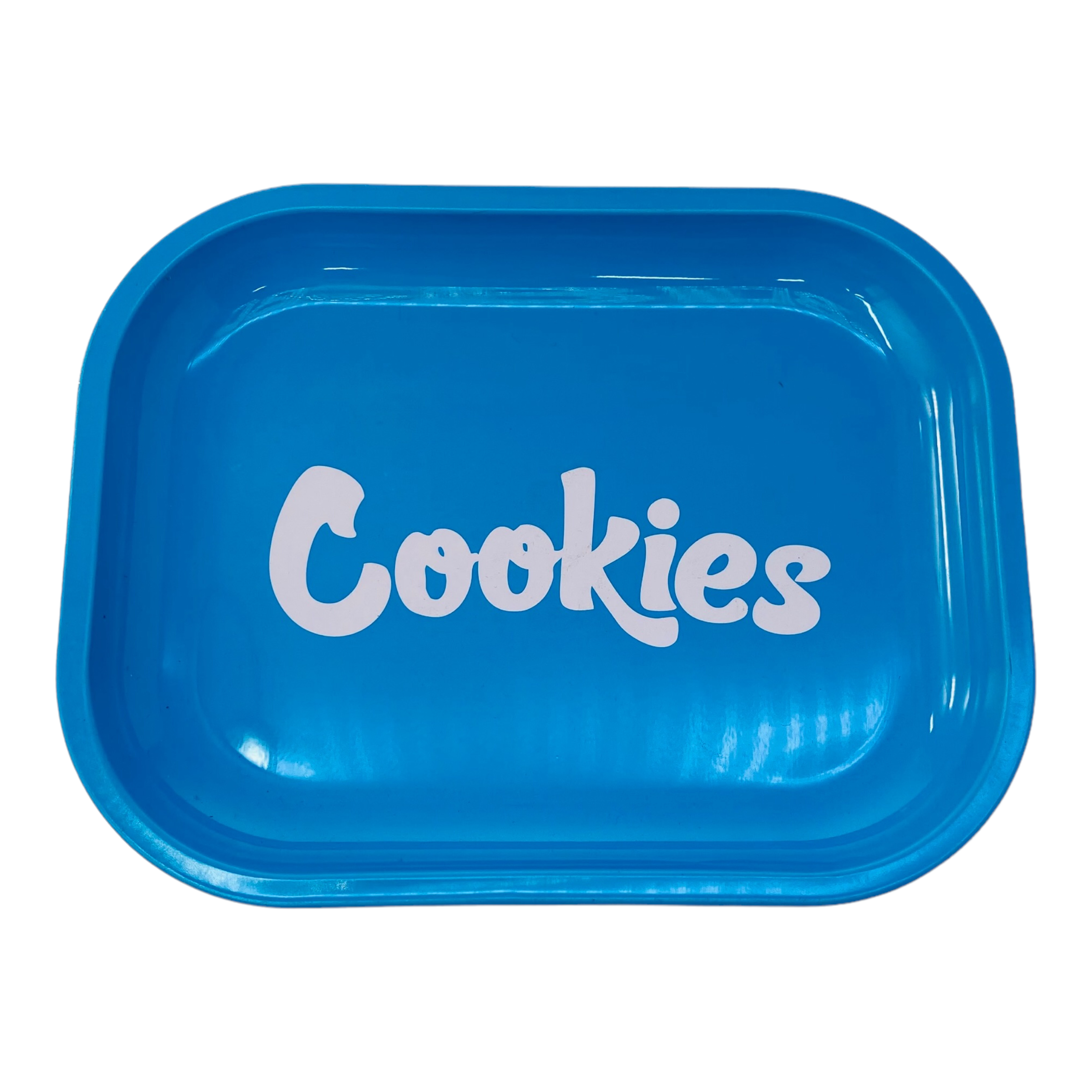 Cookies Blue Metal Rolling Tray Small