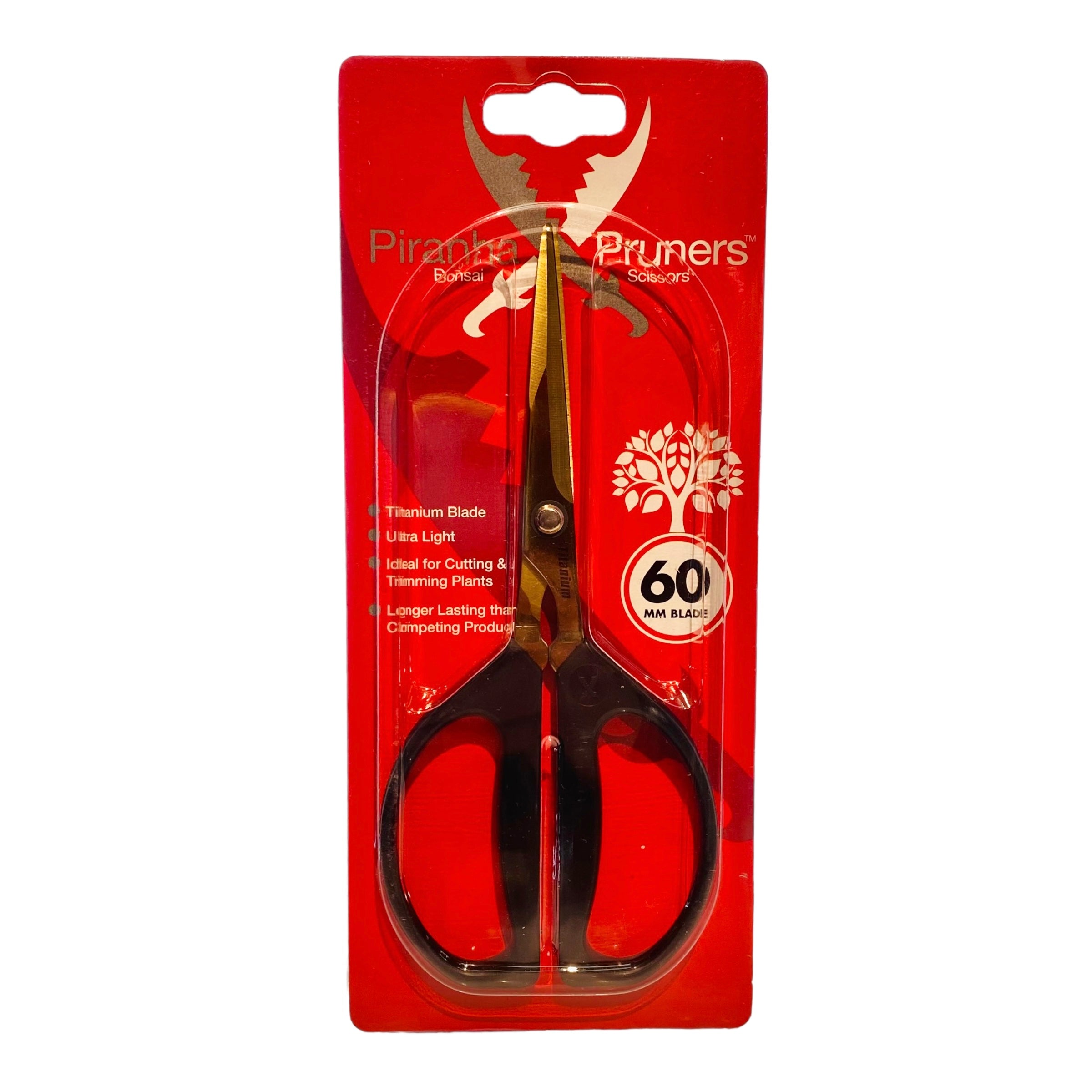 Piranha Pruner - Bonsai Pruning Scissors 60mm Titanium Blade