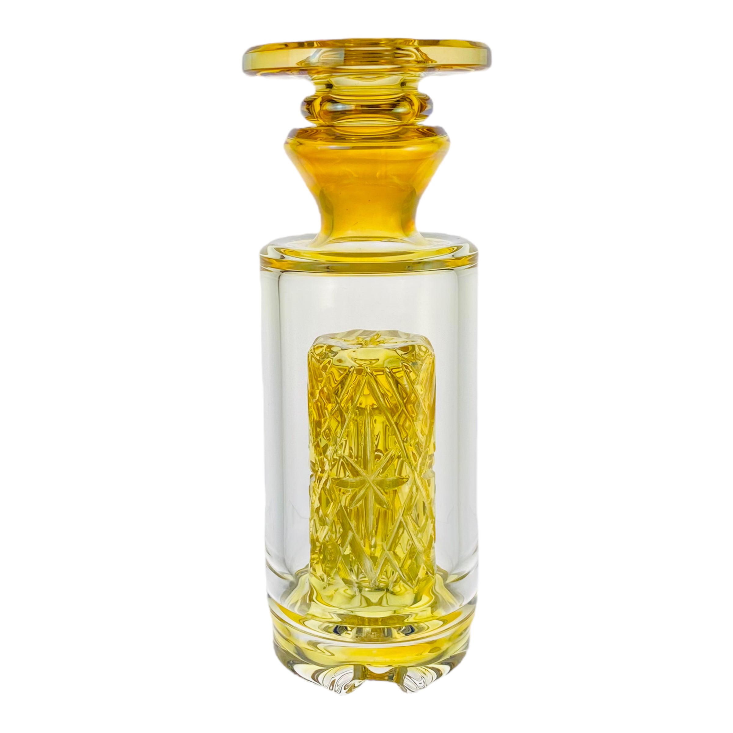 The Puffco Peak Glass Attachment - Amber -SmokeDay