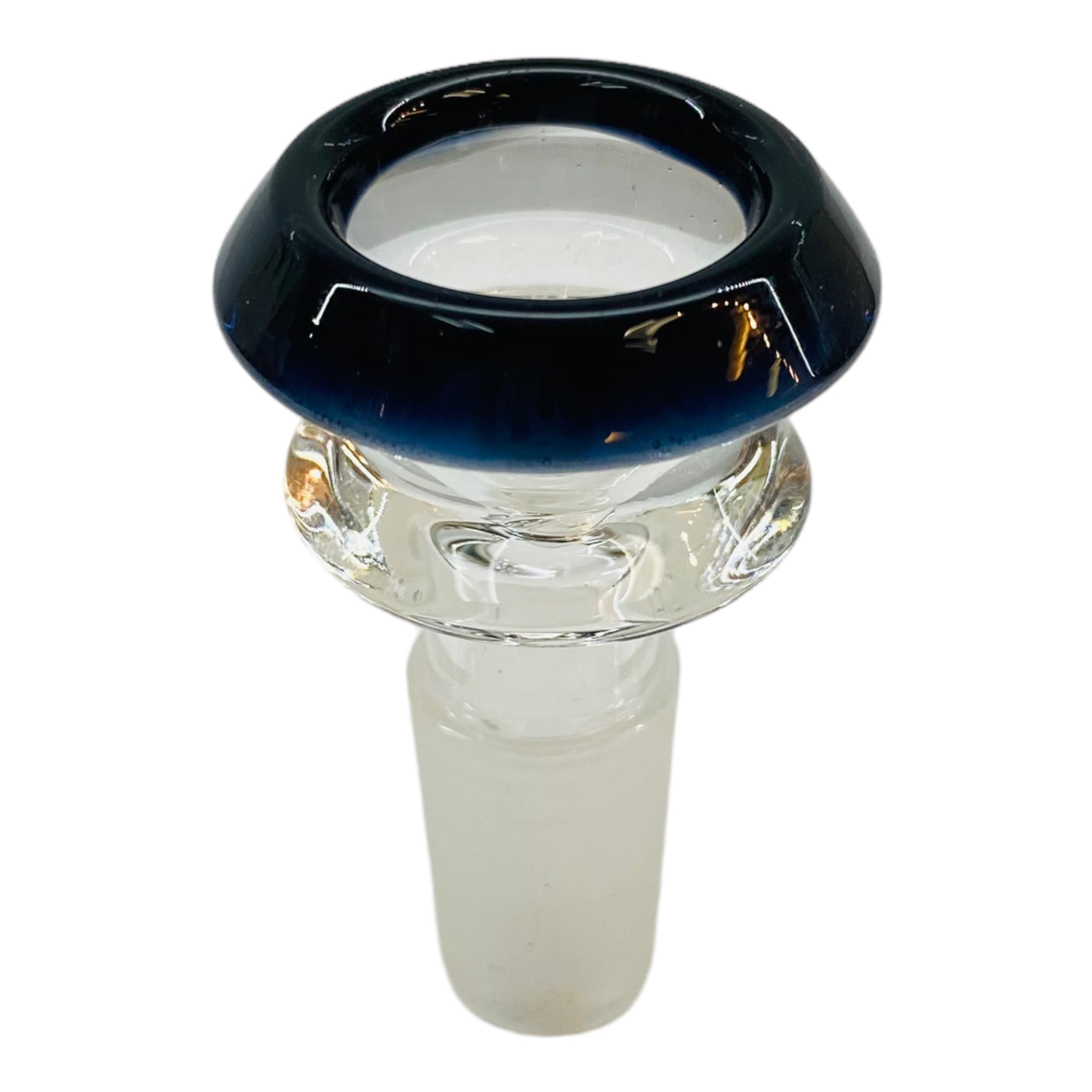 14mm Flower Bowl - Double Edge Bowl Piece - Black