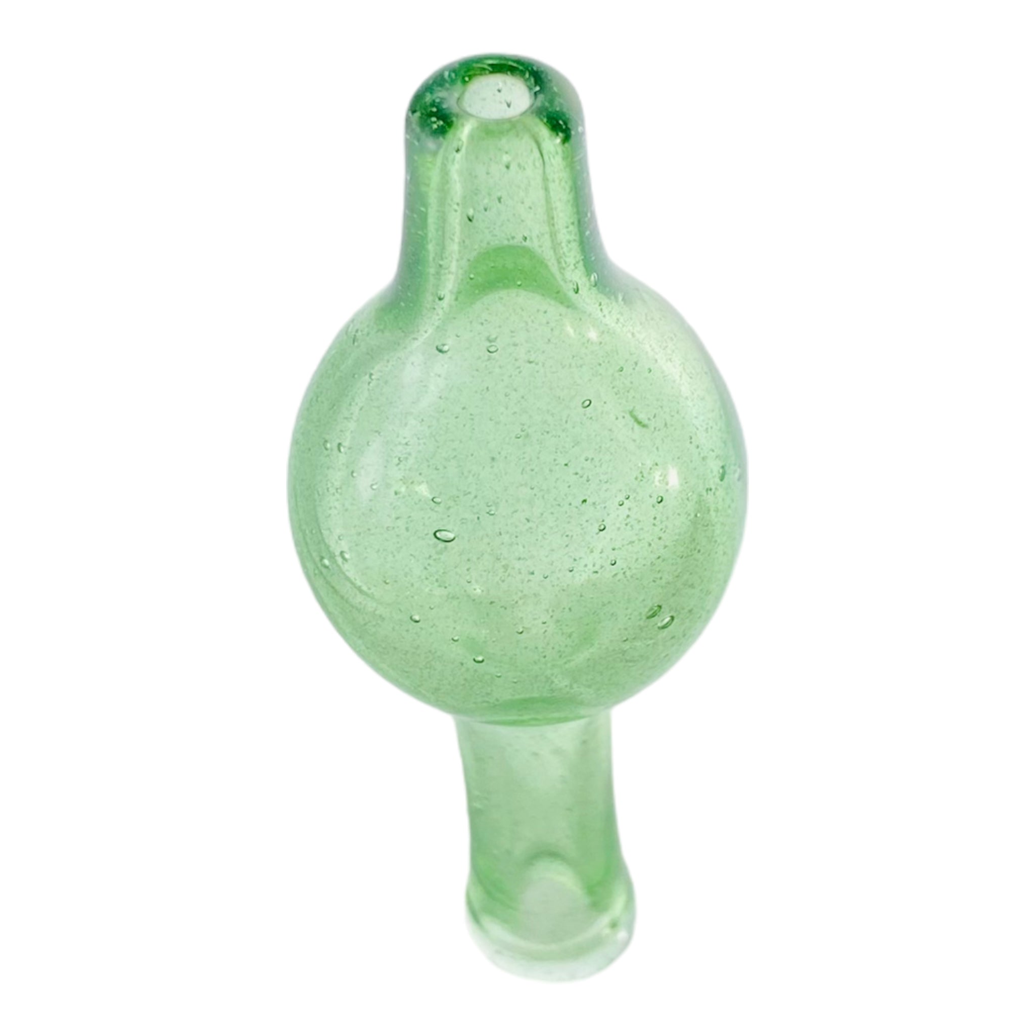 William B Glass - Green Glass Bubble Carb Cap