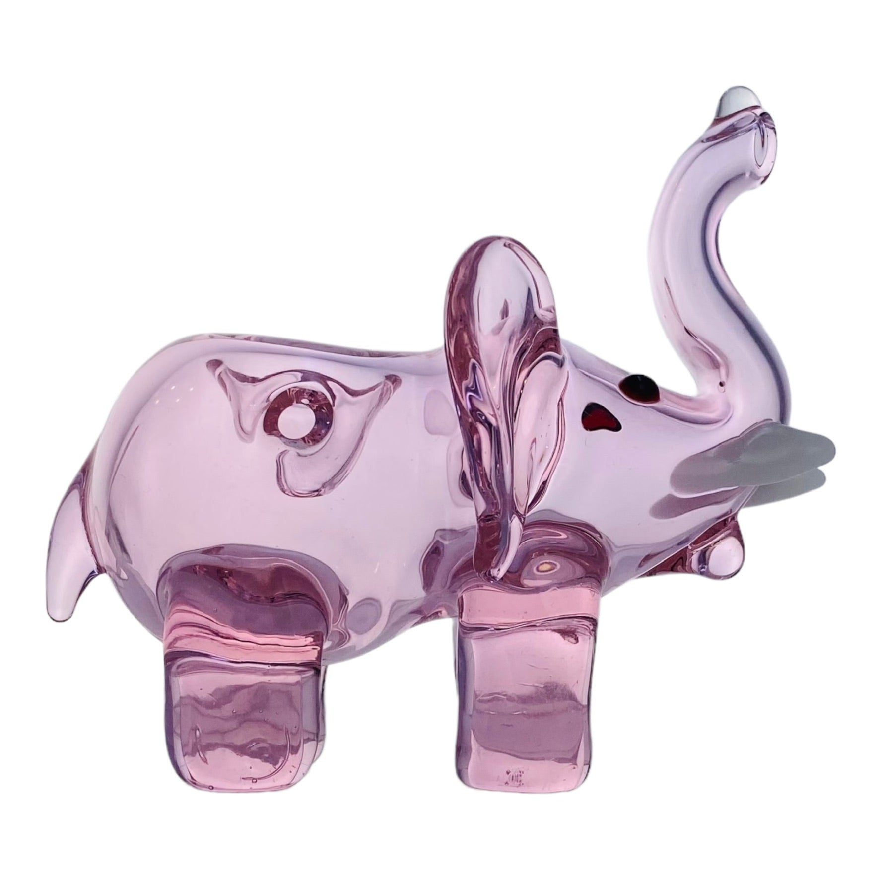 Pink Elephant Glass Hand Pipe for sale