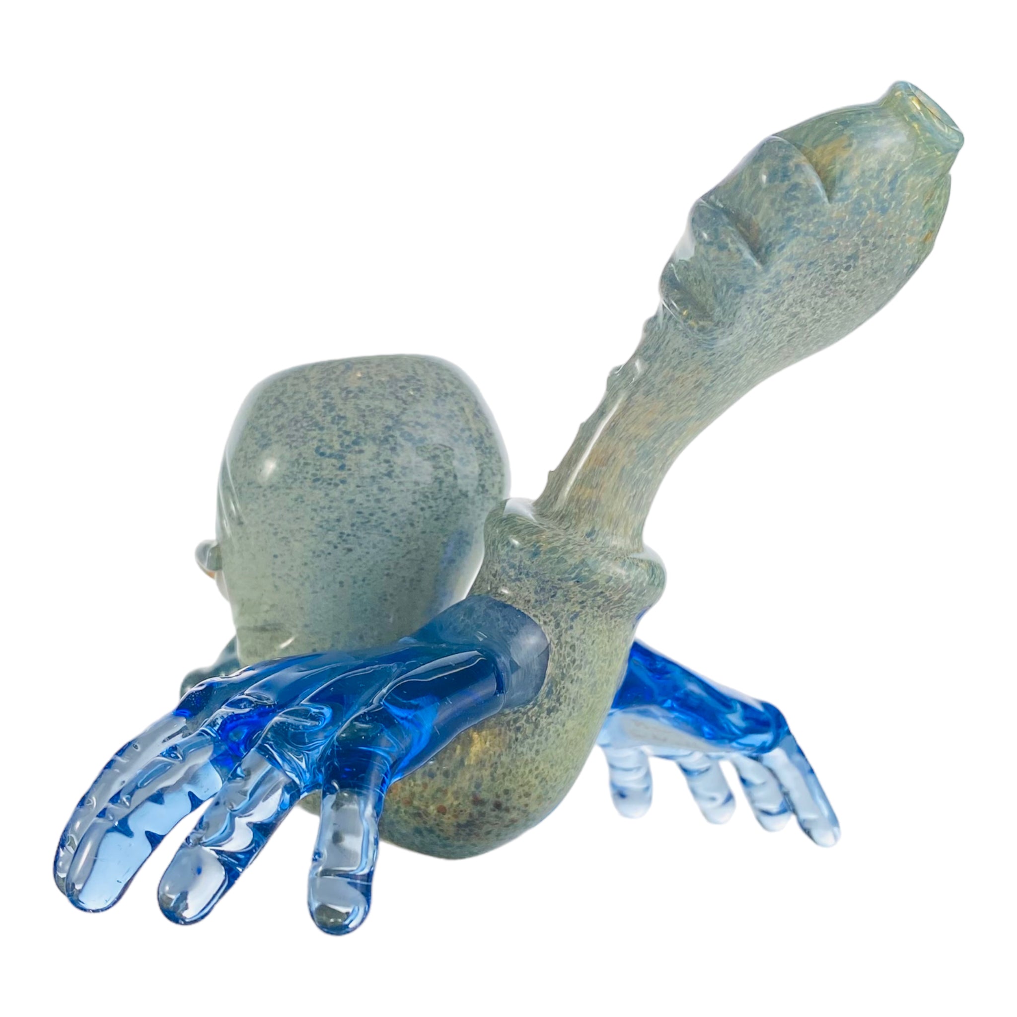 Ben O'Neil Glass - Sculpted Face Glass Sherlock With Blue Hands