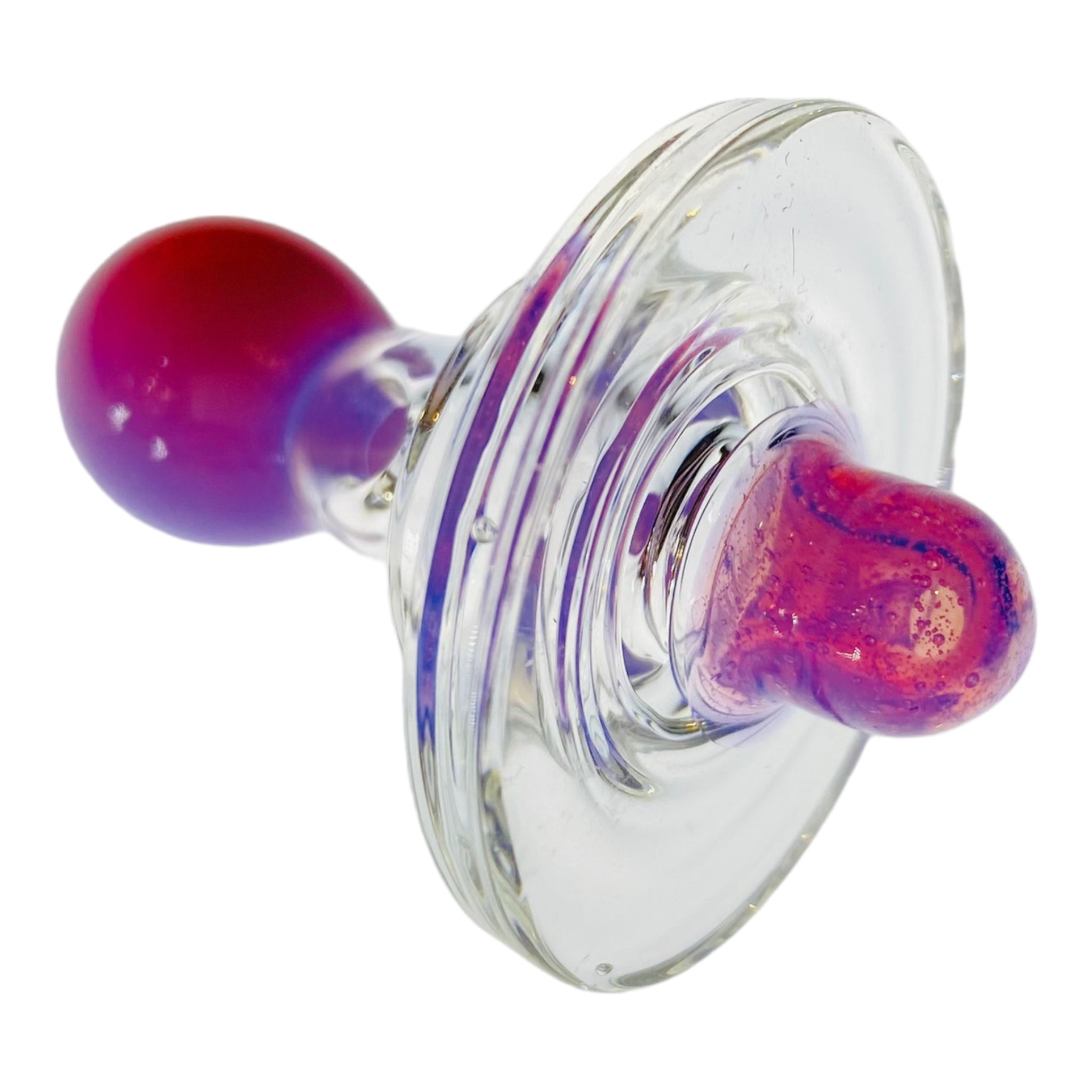 Aaron Vigil Glass - Pink Directional Airflow Glass Carb Cap