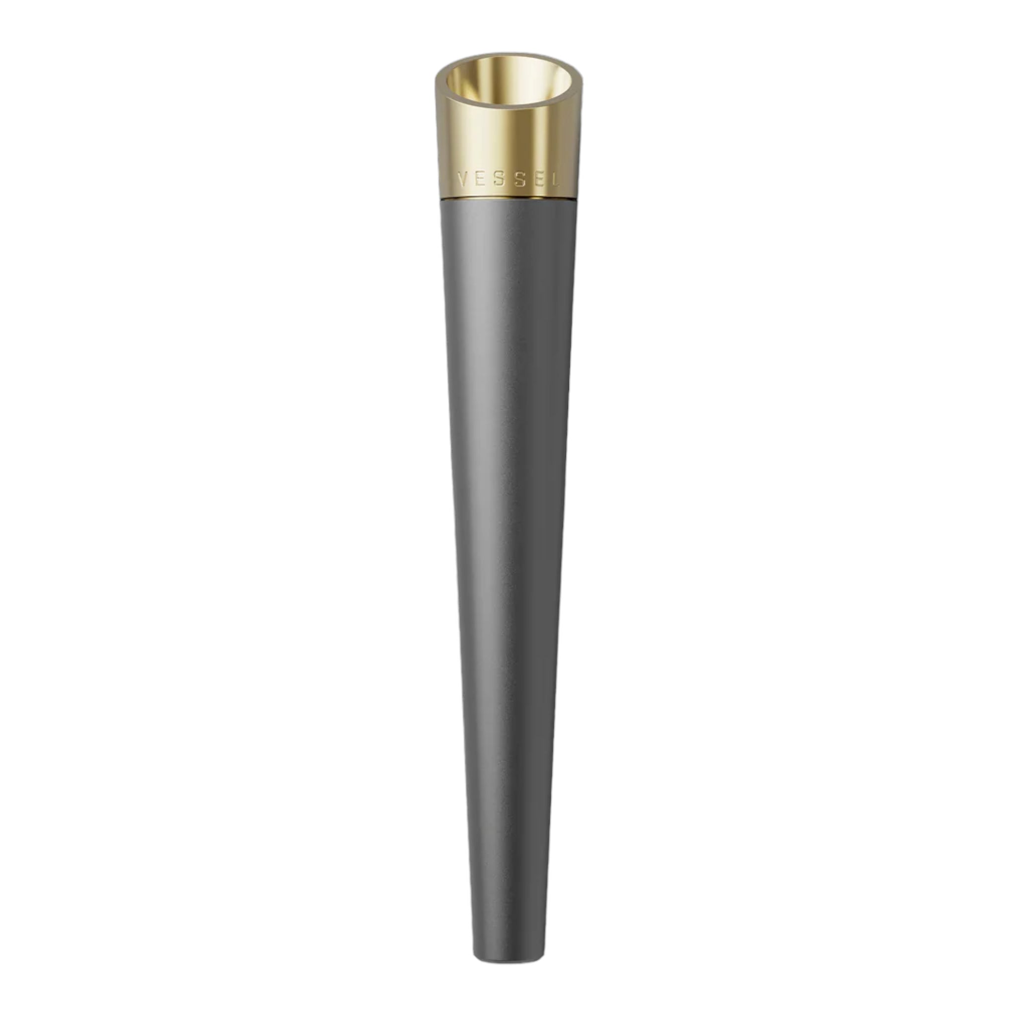 Vessel - Cone Helix Series Metal Hand Pipe Gunmetal