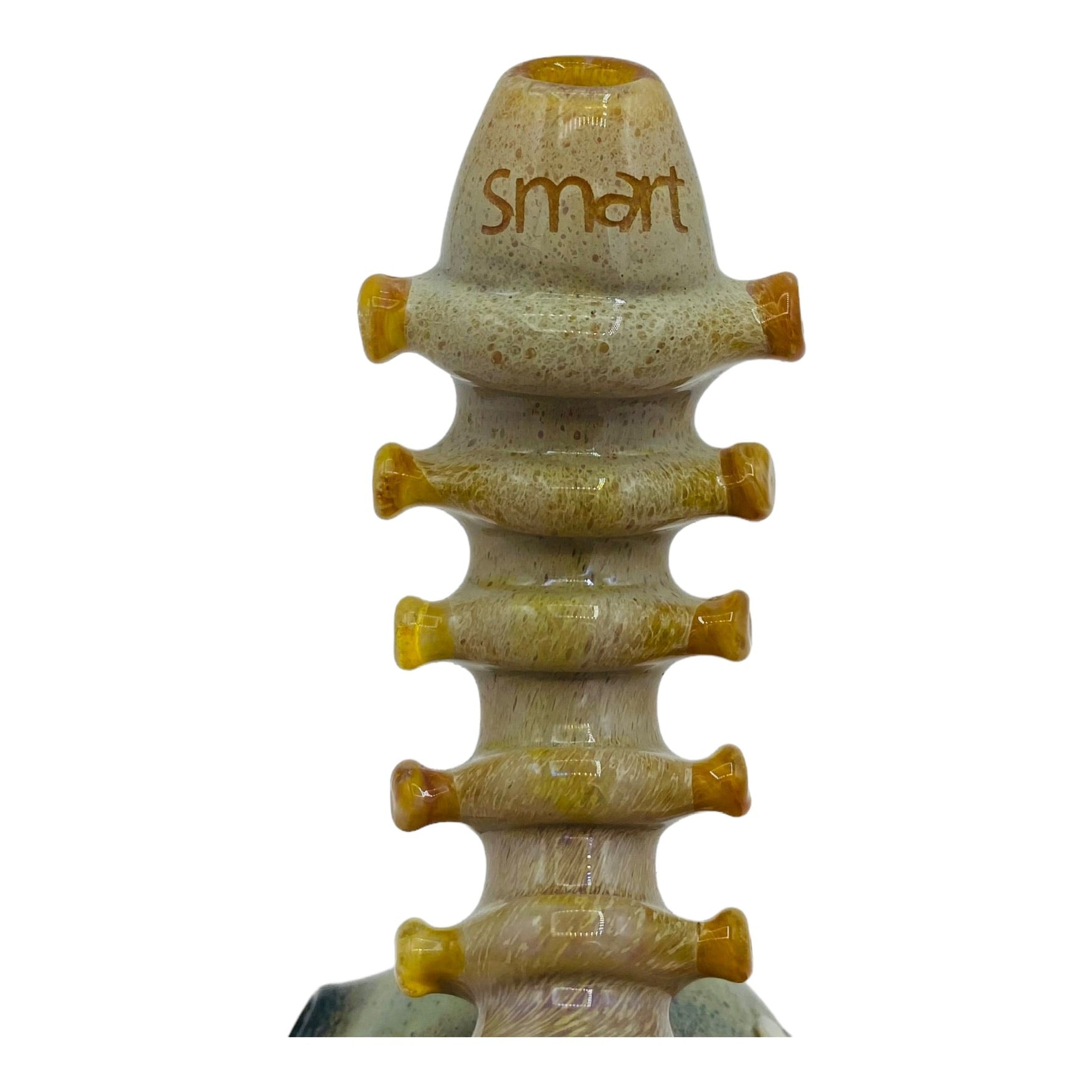 heady glass hand made custom unique Zombie Head & Spine Glass Hand Pipe for sale