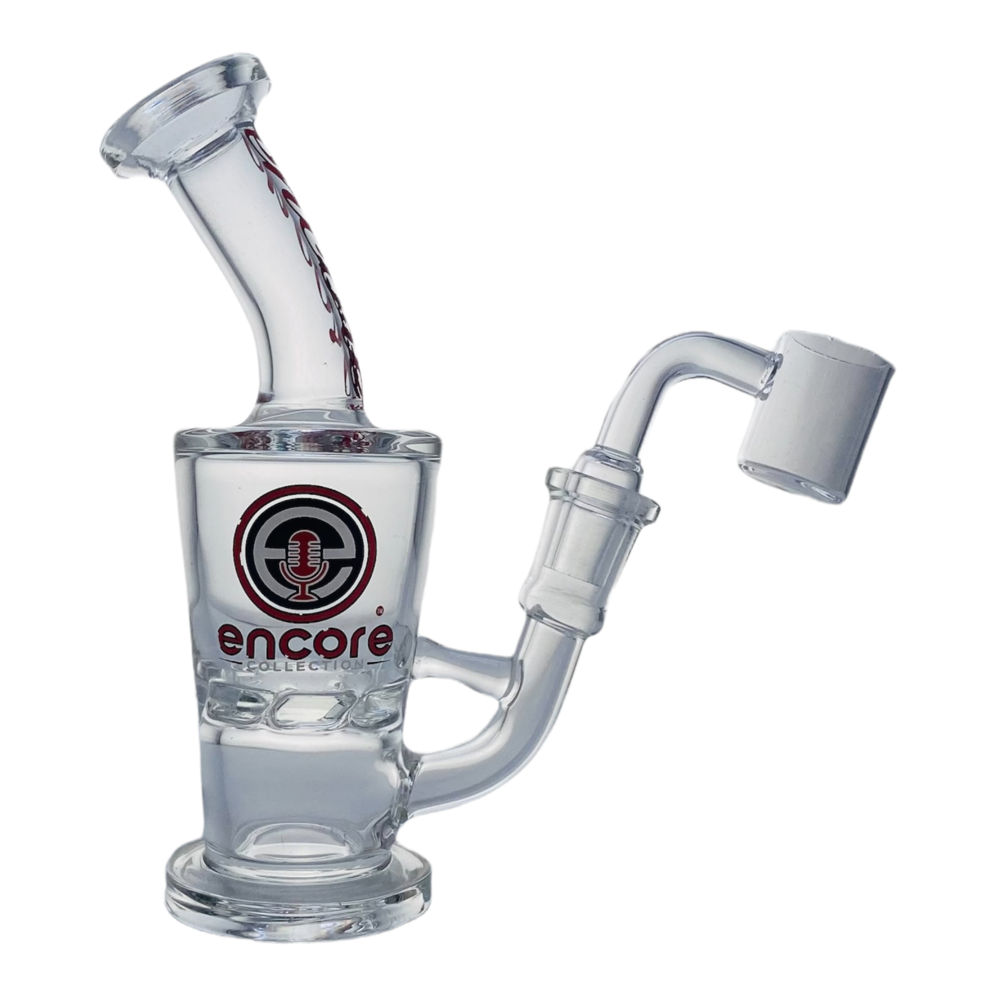 Encore Glass Mini Dab Rig With Turbine Perc