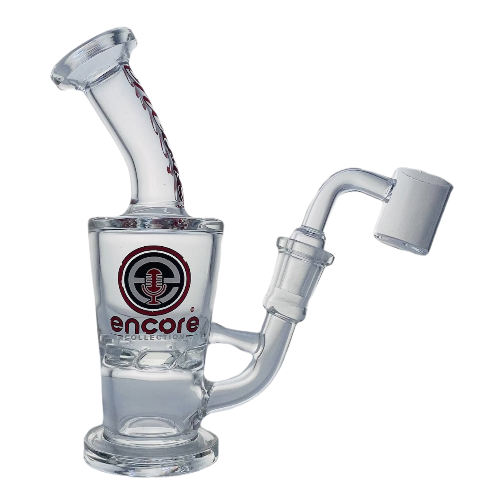 Encore Glass Mini Dab Rig With Turbine Perc 