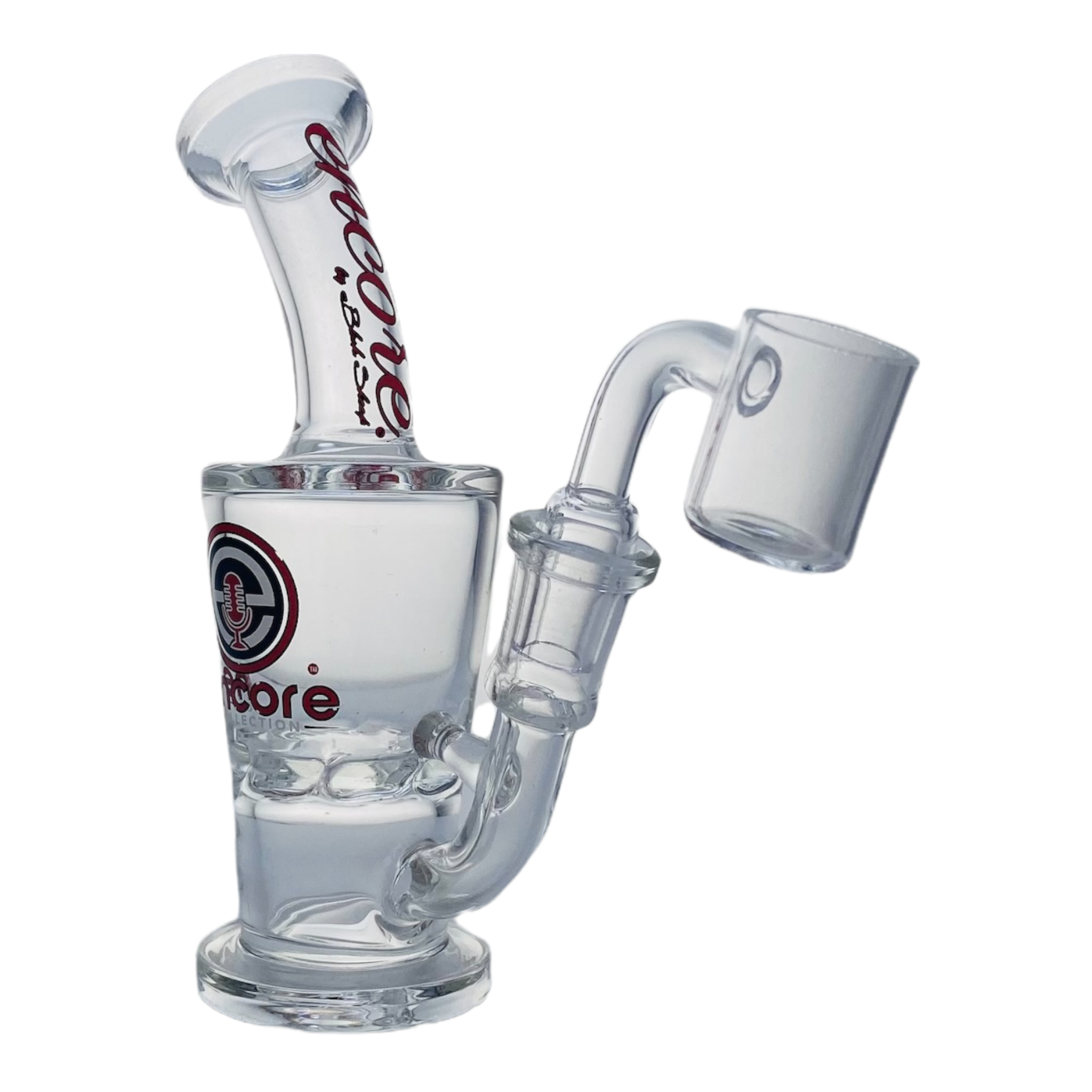 Encore Glass Mini Dab Rig With Turbine Perc