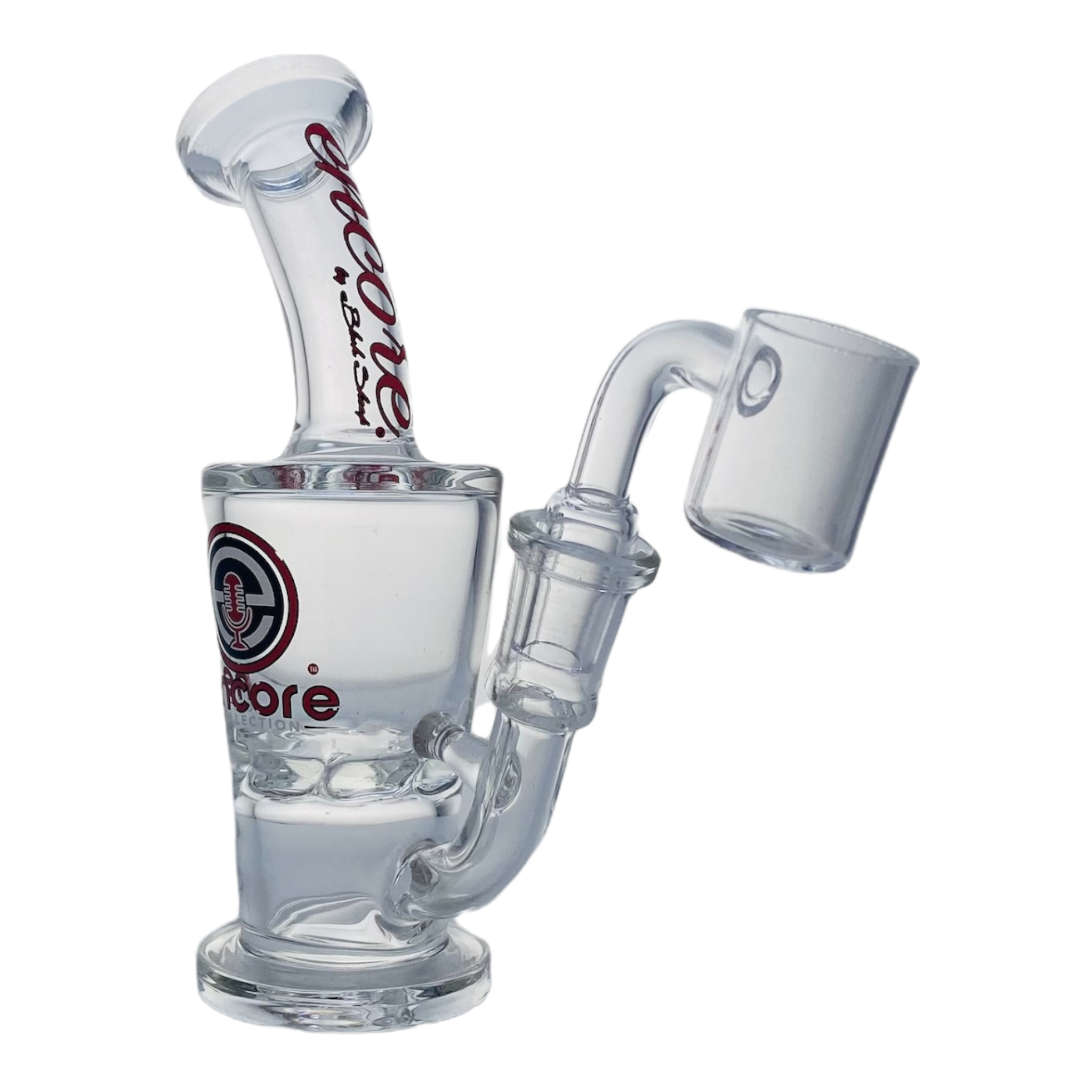 Encore Glass Mini Dab Rig With Turbine Perc 