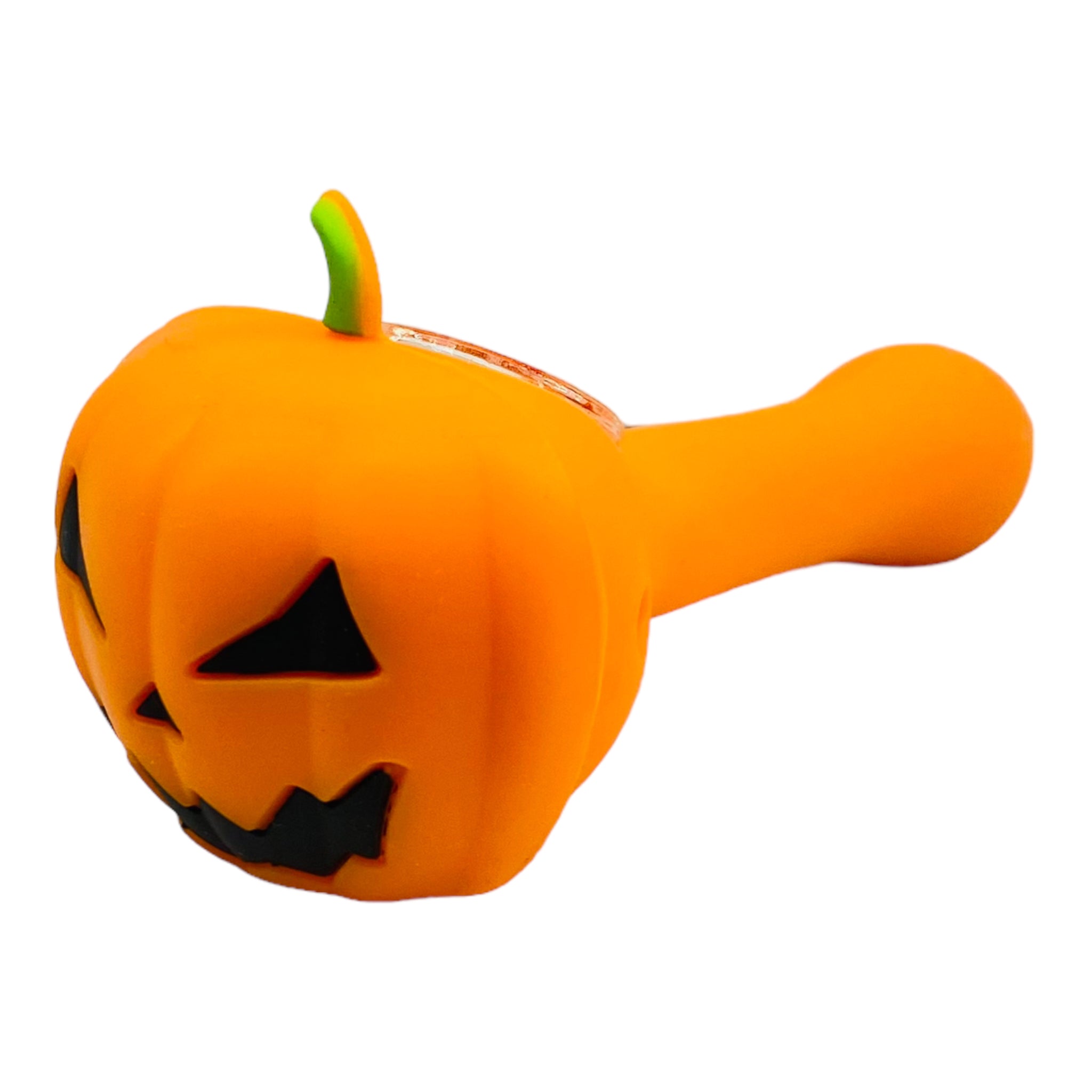 cute Silicone Jack-o'-lantern Hand Pipe With Multi Hole Bowl