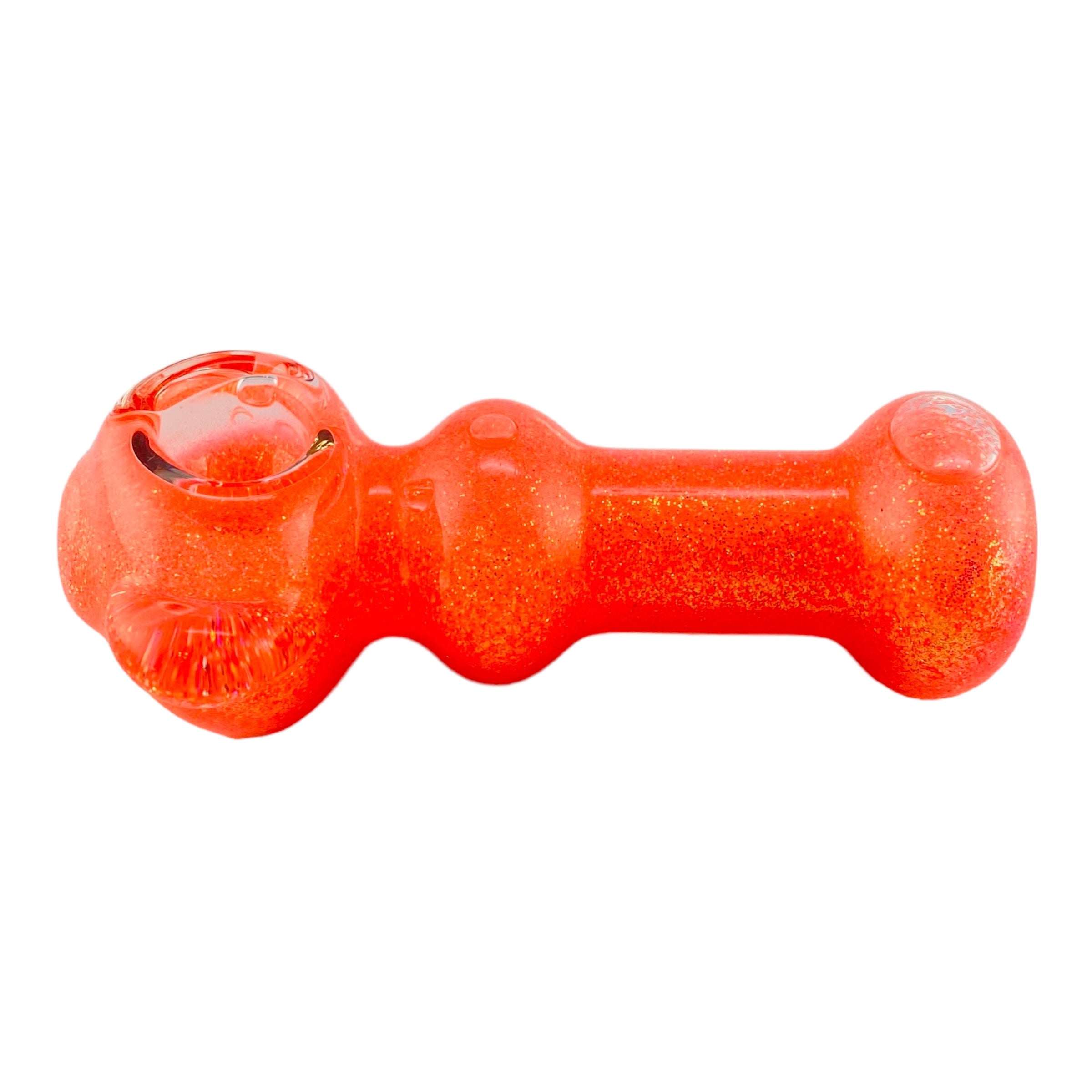Pink Sparkly Glitter Glycerin Filled Hand Pipe