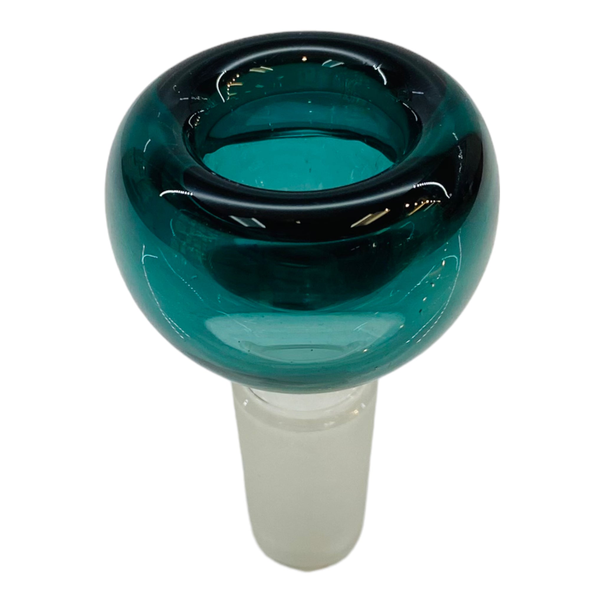 14MM Flower Bowl -Basic Color Bubble - Aqua Blue