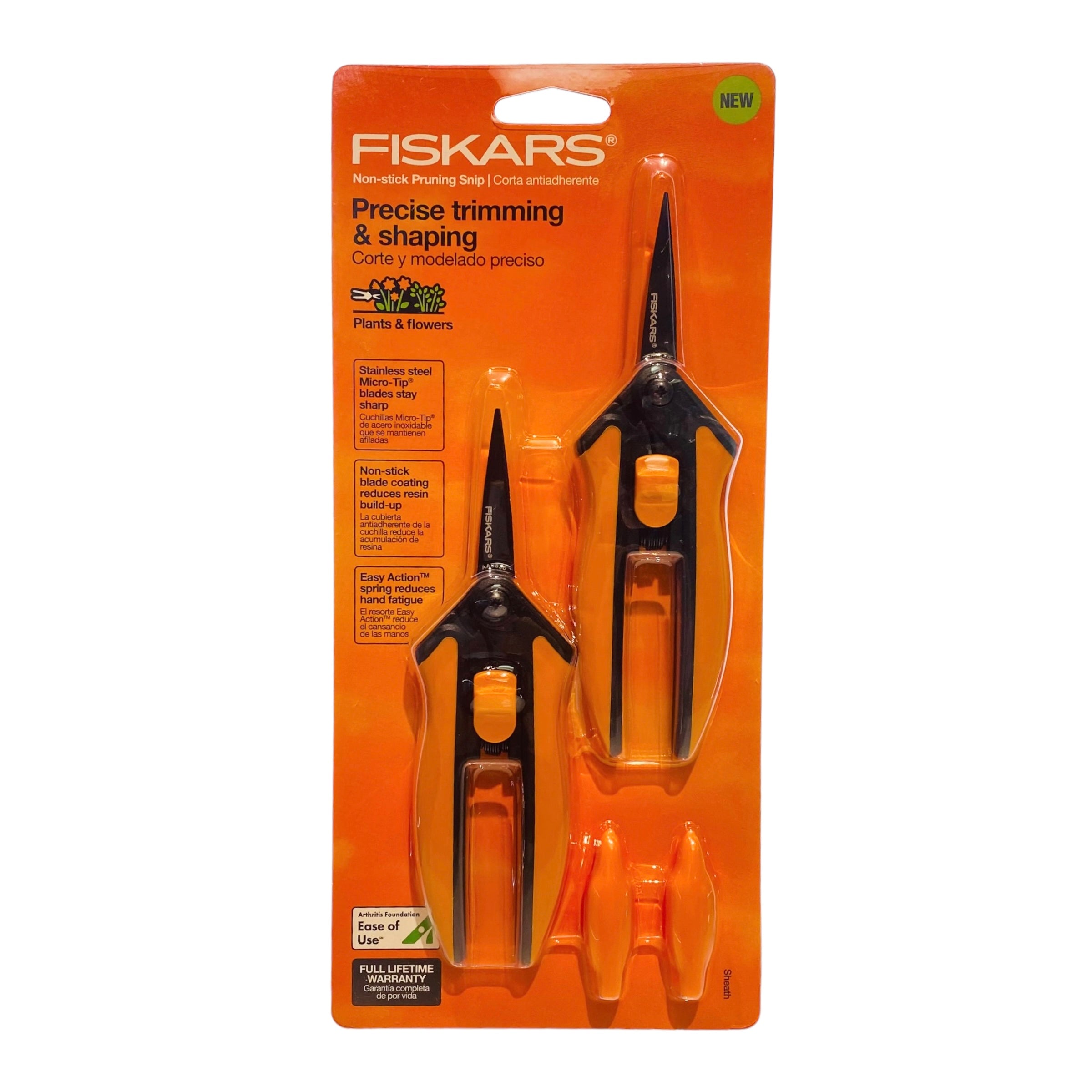 Fiskars - Non Stick Micro Tip Pruning Scissors - 2 Pack