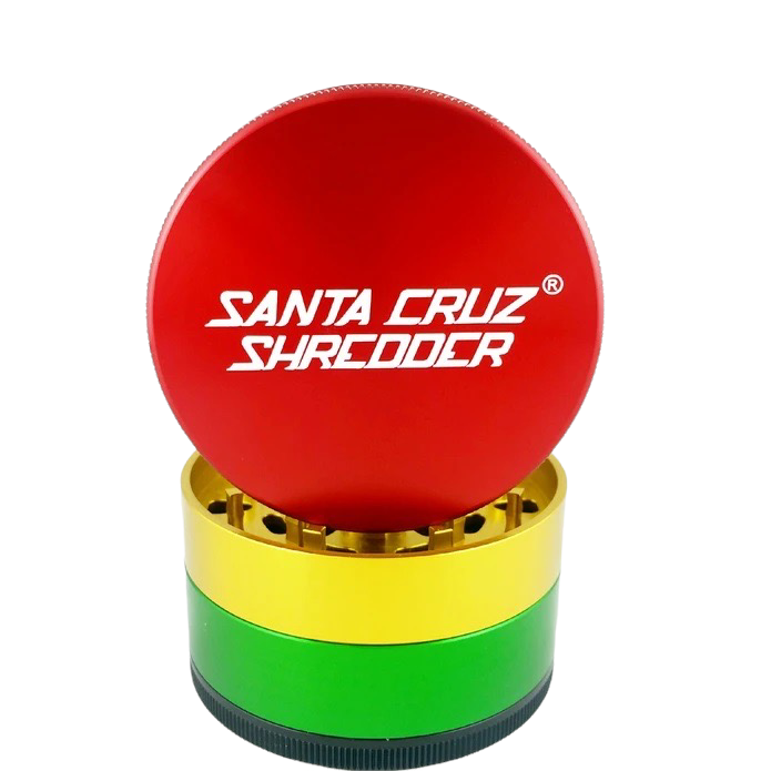 weed grinder Santa Cruz Shredder Grinder Large 4 Piece Rasta for sale