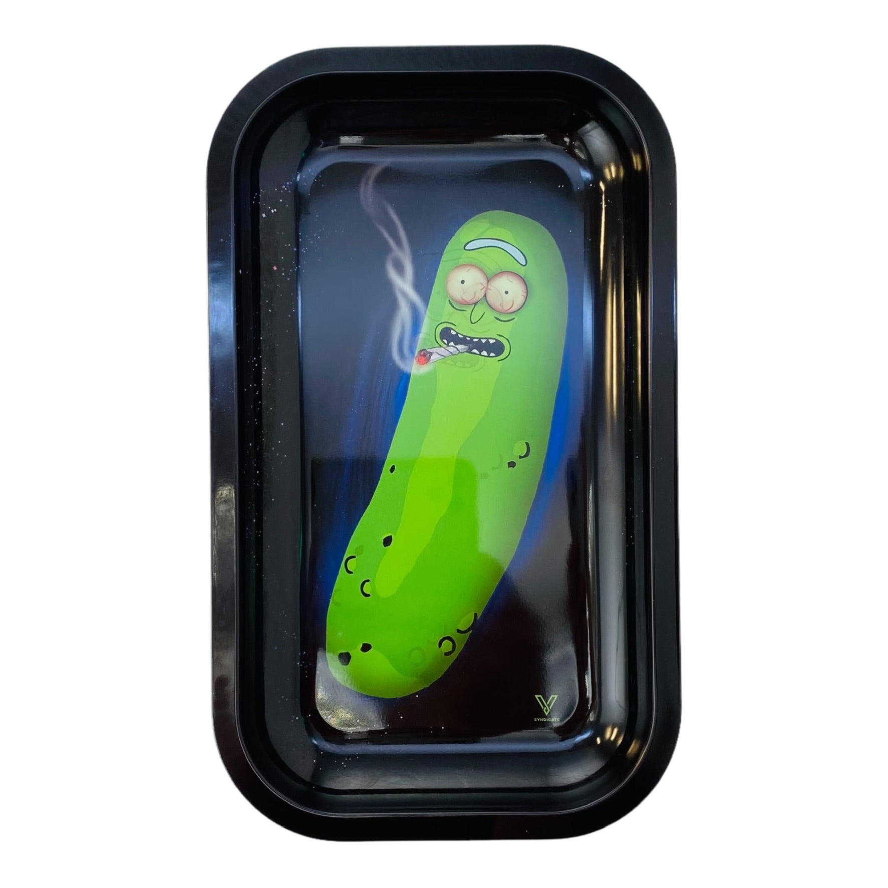 V Syndicate Metal Rolling Tray Medium Smoking Pickle