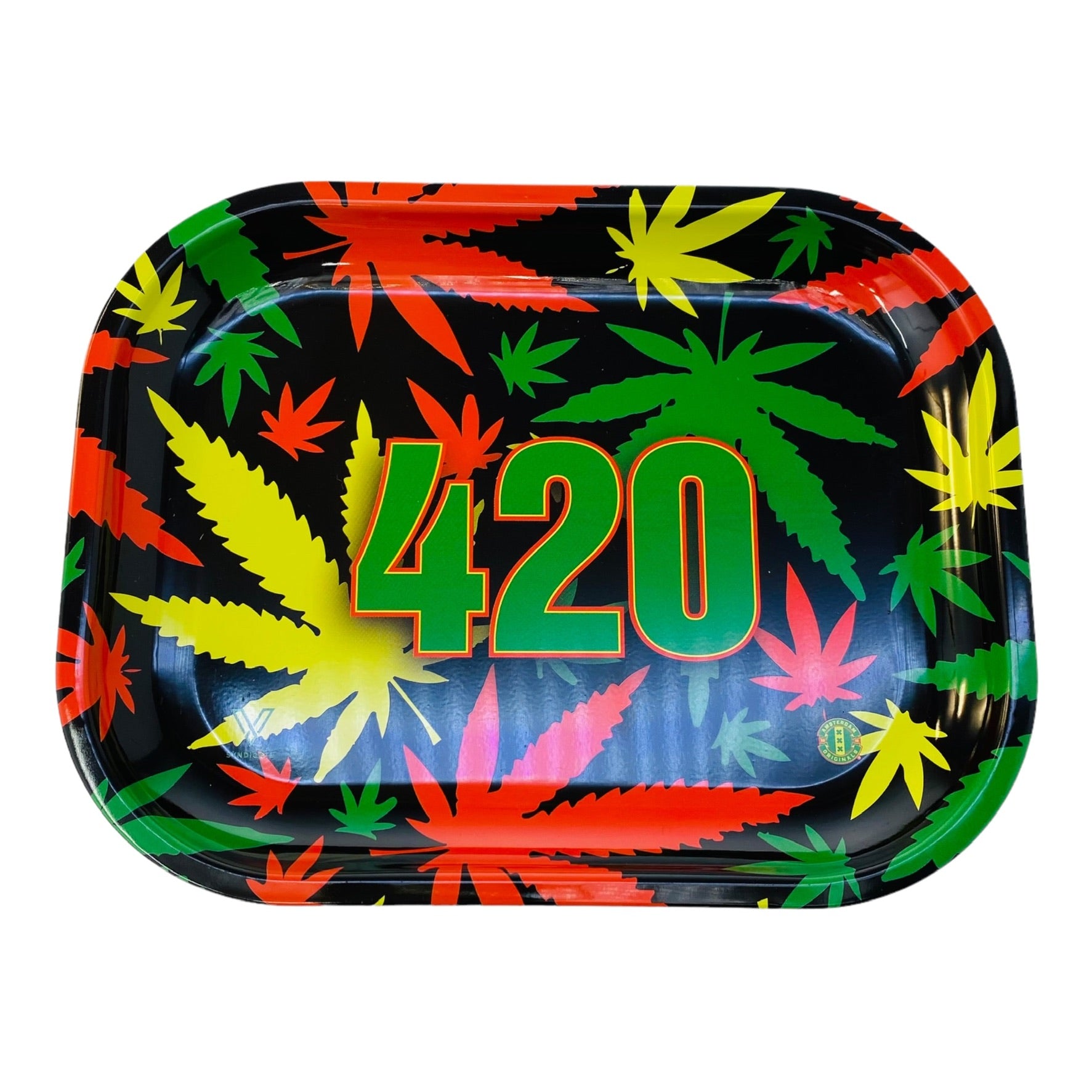 V Syndicate Metal Rolling Tray Small Rasta 420