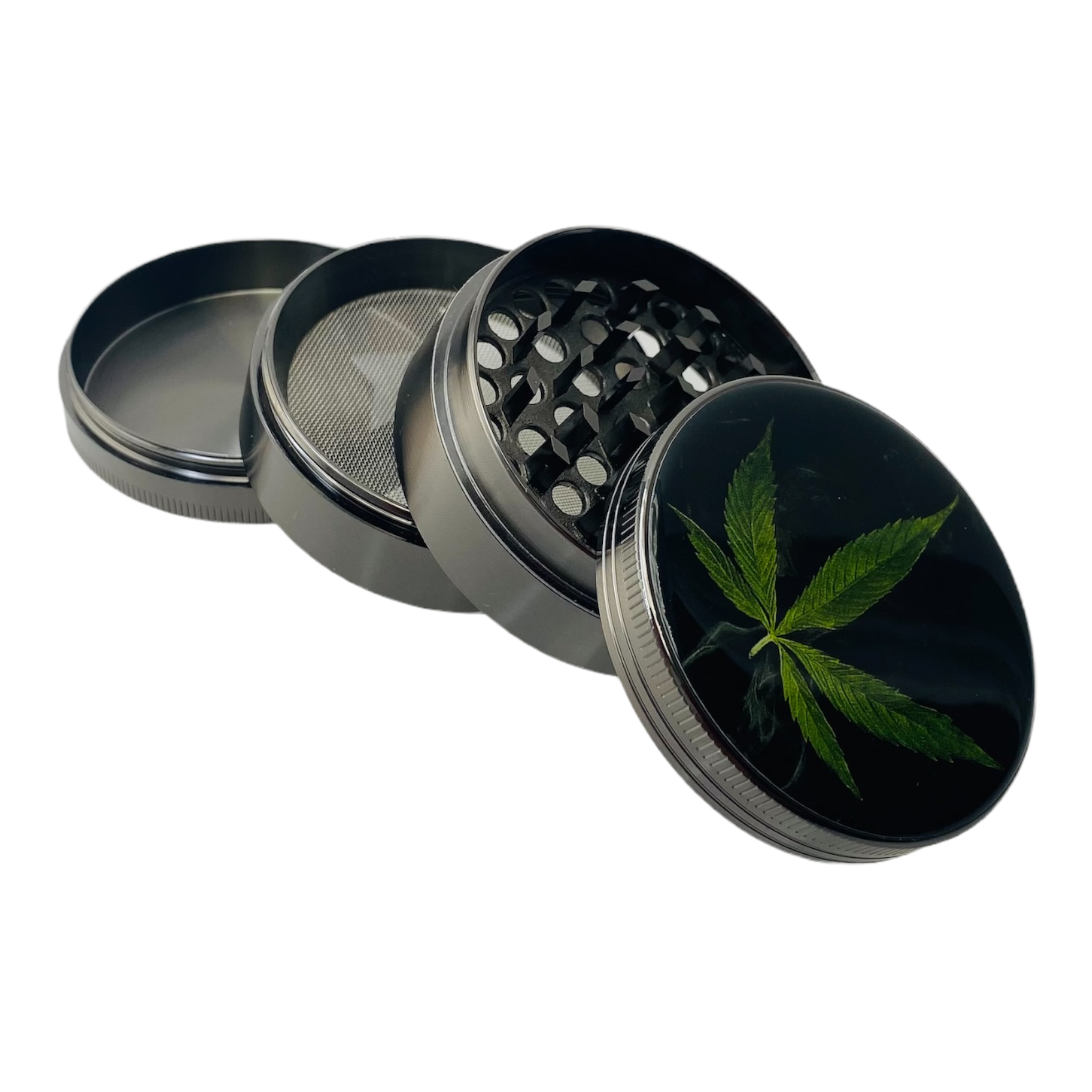 Weed Leaf Large Four Piece Grinder