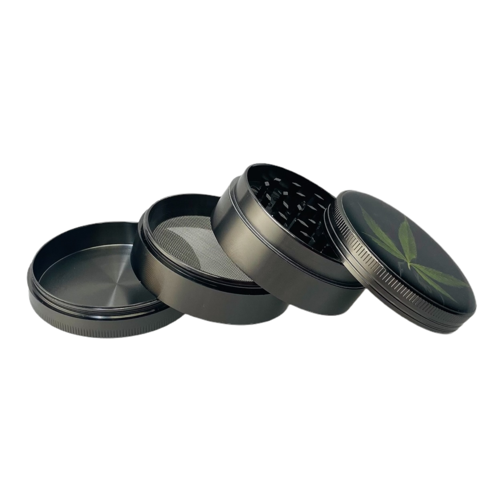 Weed Leaf Large Four Piece Grinder