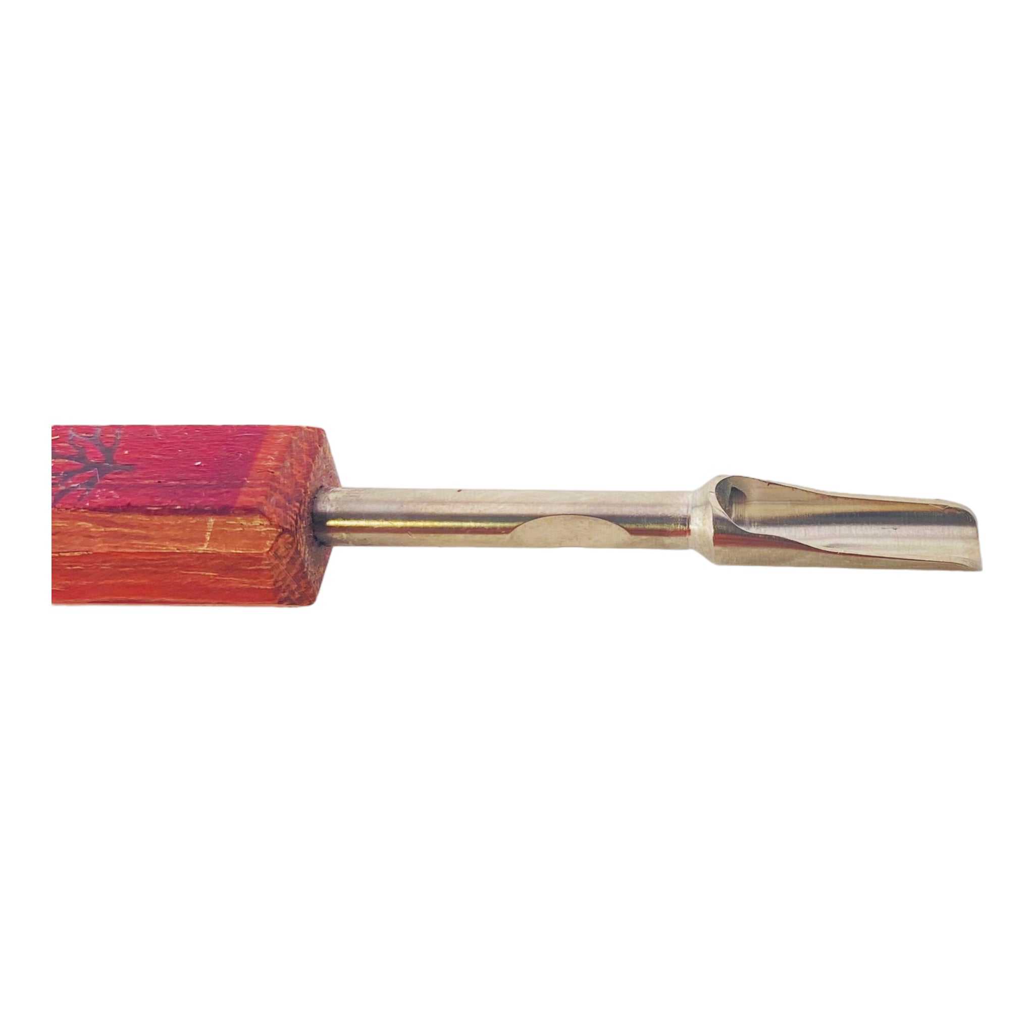 Mystic Timber - Small Shovel Scoop Titanium Dab Tool With Mahogany Wood