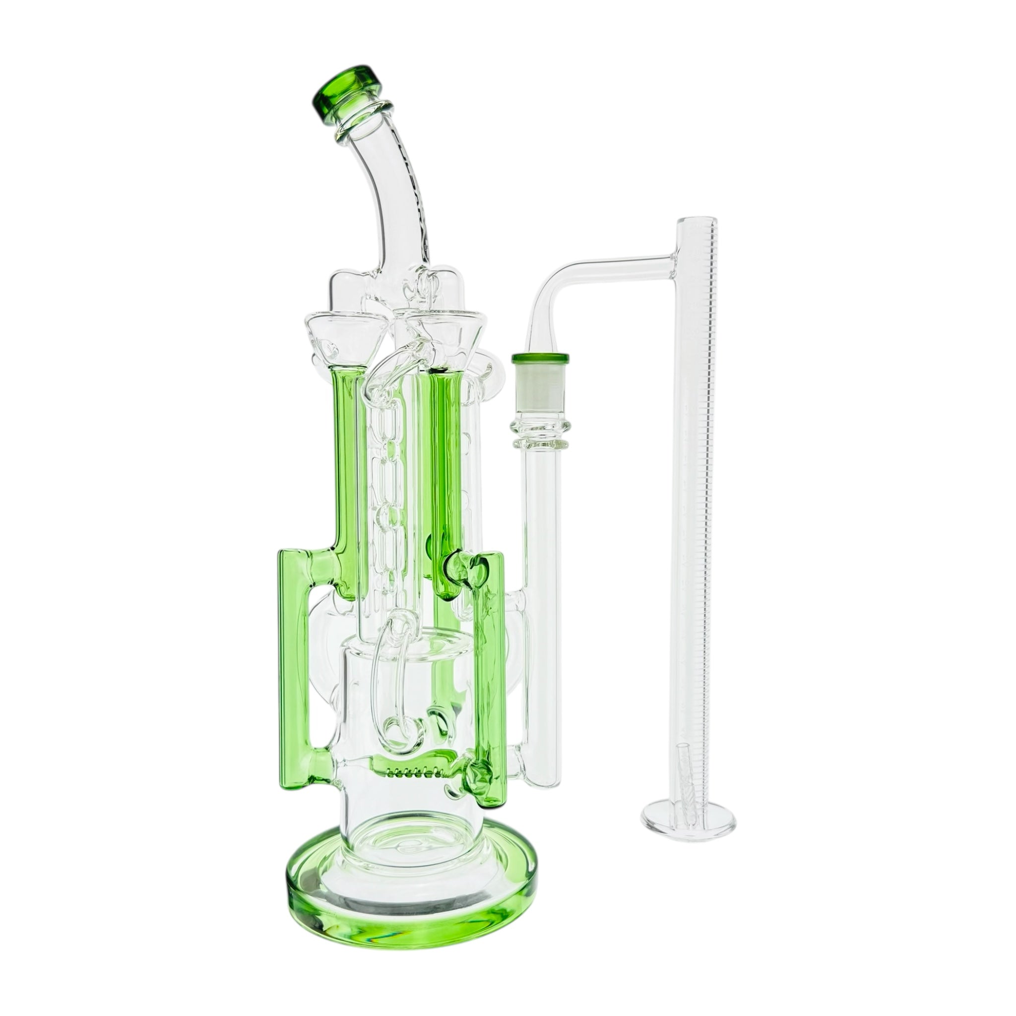10 Inch Tall Terp Slurper Blender Quartz Banger Set 90 Degree 14mm Male