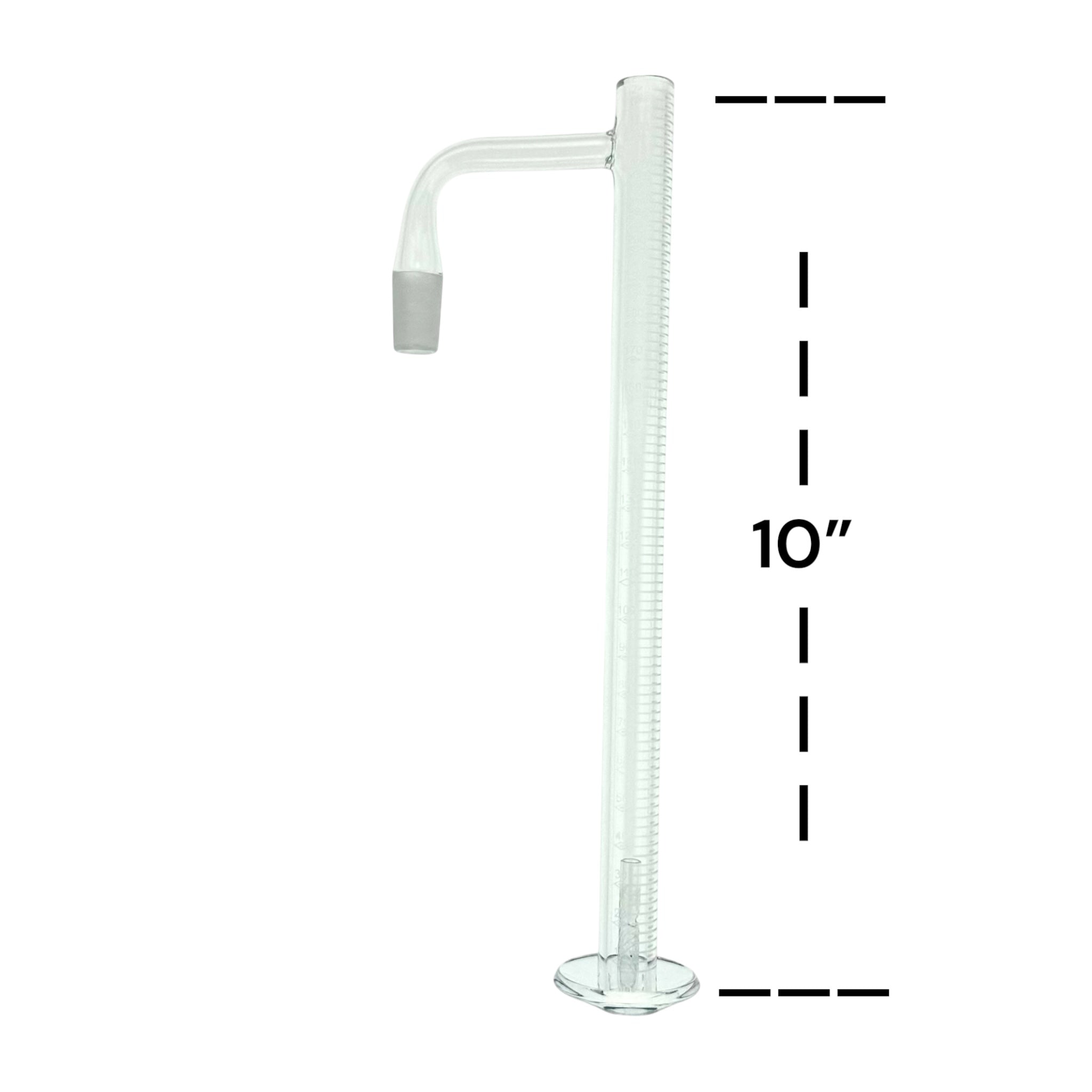 10 Inch Tall Terp Slurper Blender Quartz Banger Set 90 Degree 14mm Male