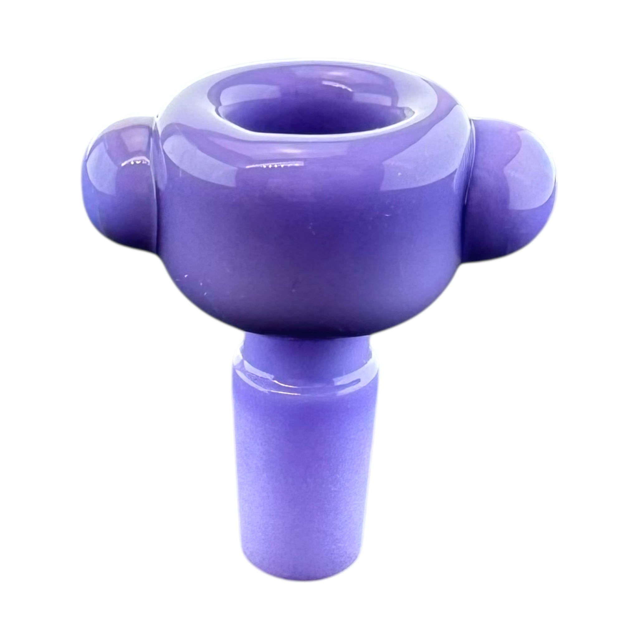 14mm Flower Bowl - Tall Straight Wall Bubble Bong Bowl Piece - Purple