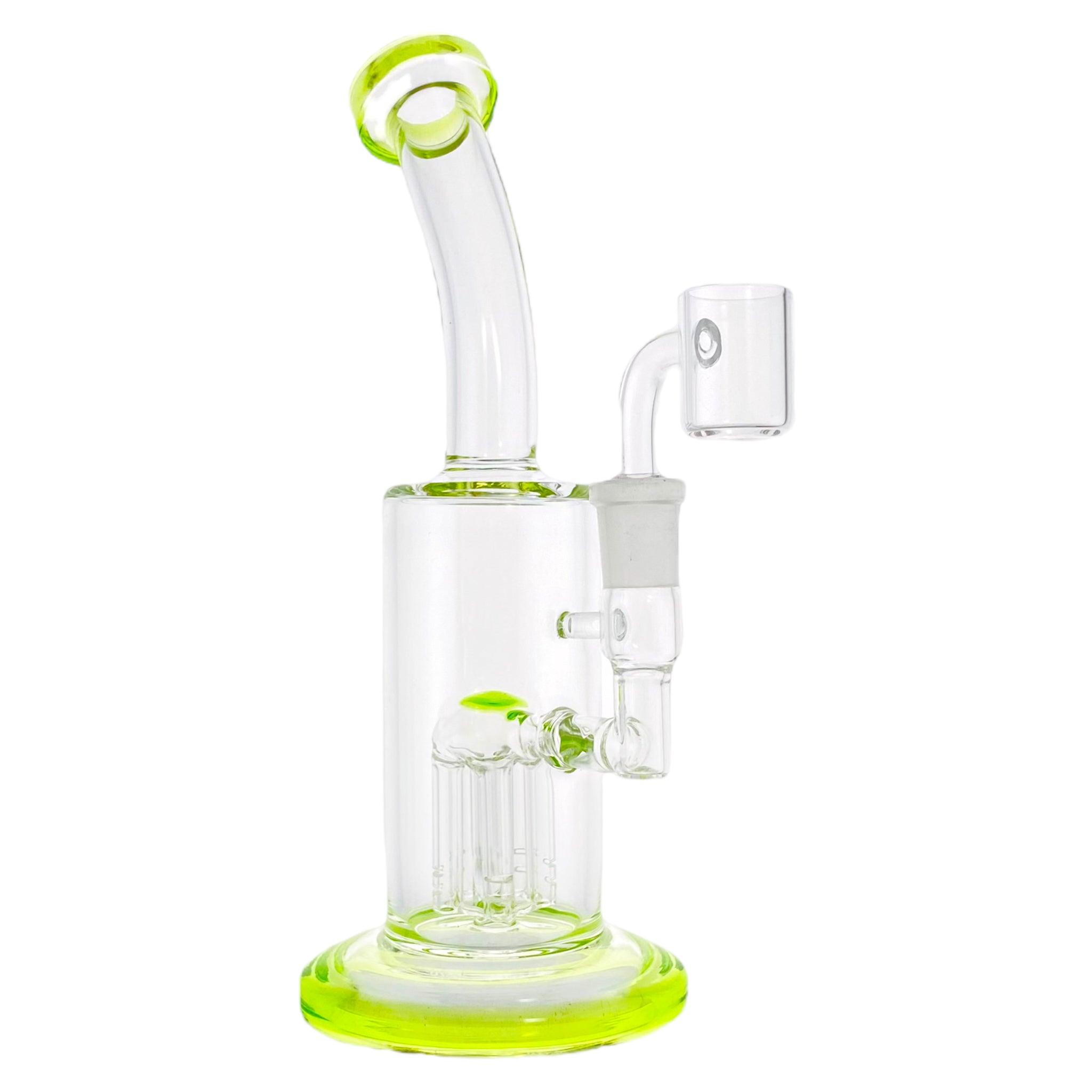 Green Banger Hanger Dab Rig With Tree Perc