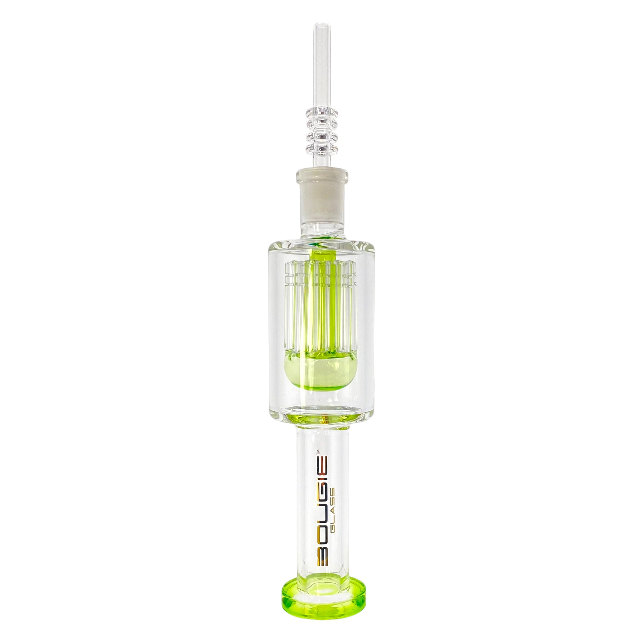 good Bougie Glass - Green Nectar Collector With 8 Arm Tree Perc
