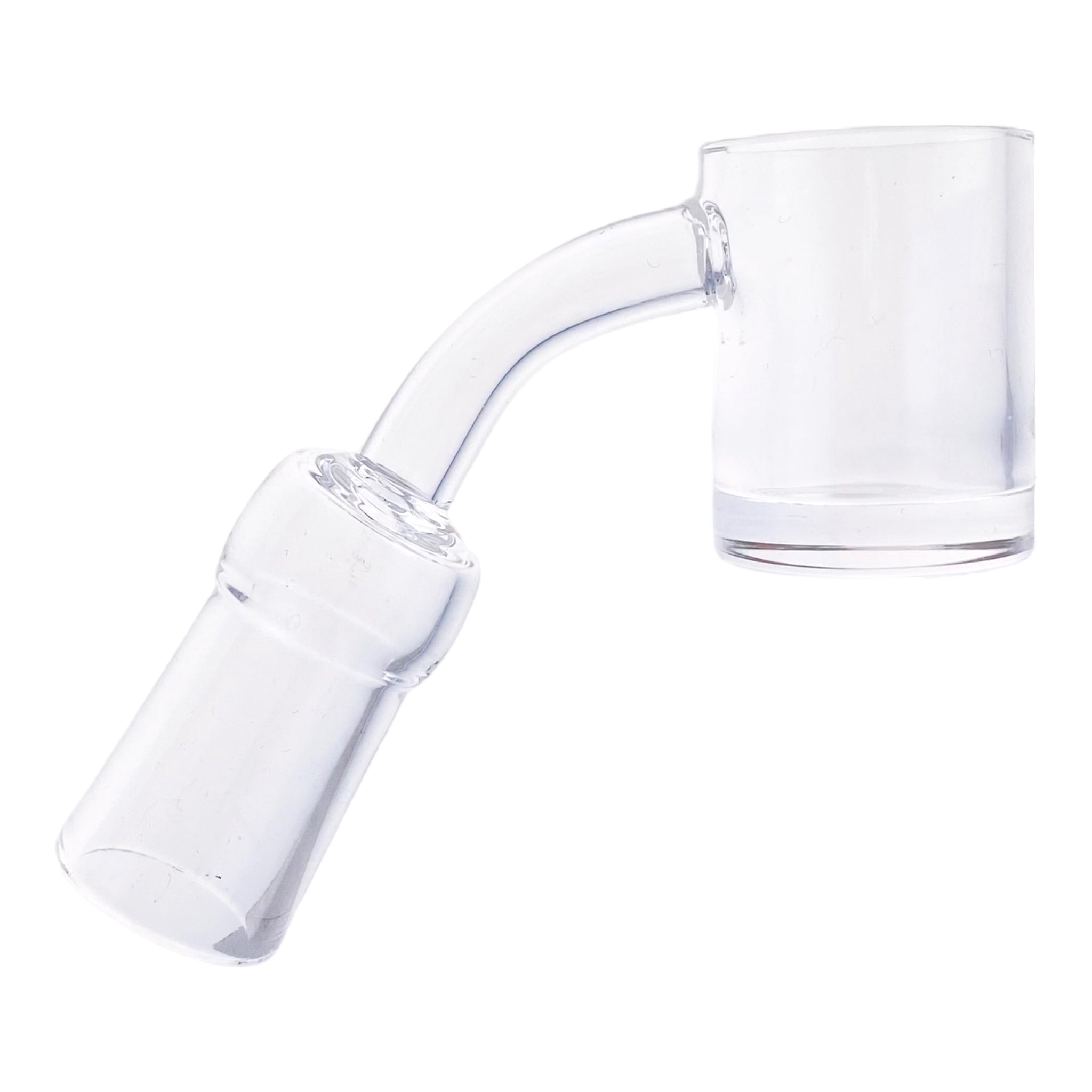 14mm Quartz Banger With 45 Degree Female Fitting And 25mm Wide Bucket Extra Thick Base