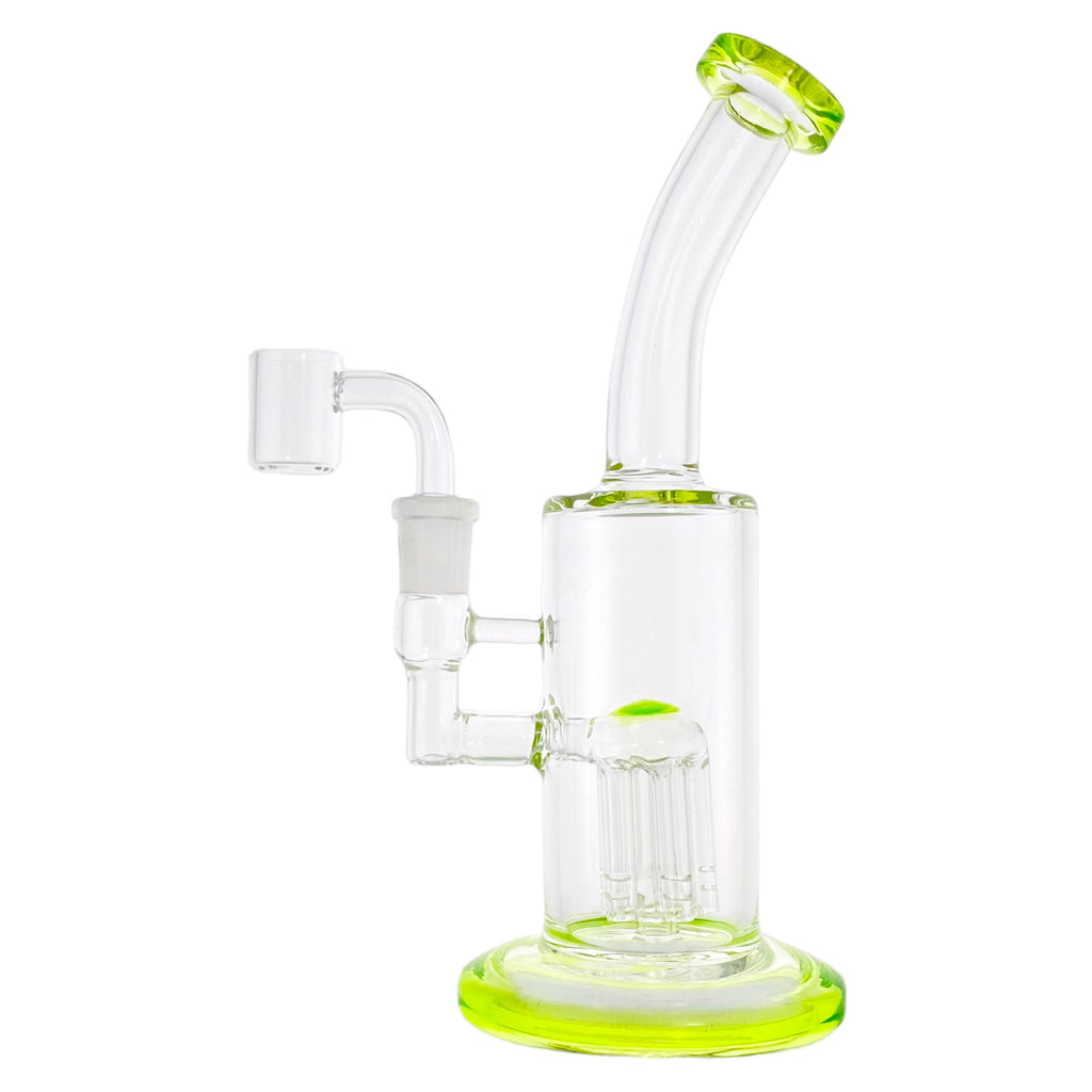 Green Banger Hanger Dab Rig With Tree Perc