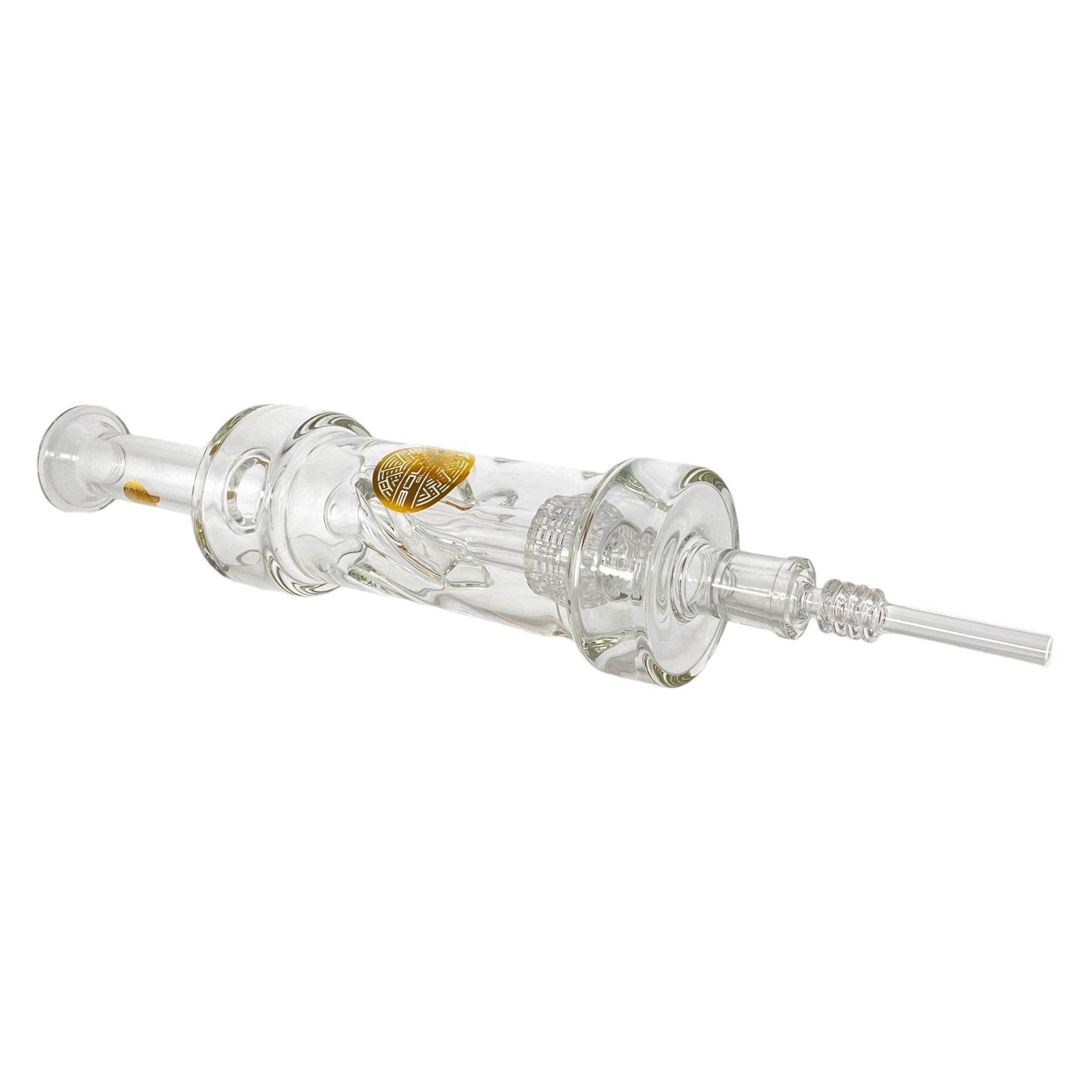 Bougie Glass - Large Nectar Collector With Multi Slit Disc Perc And Smoke Turbine