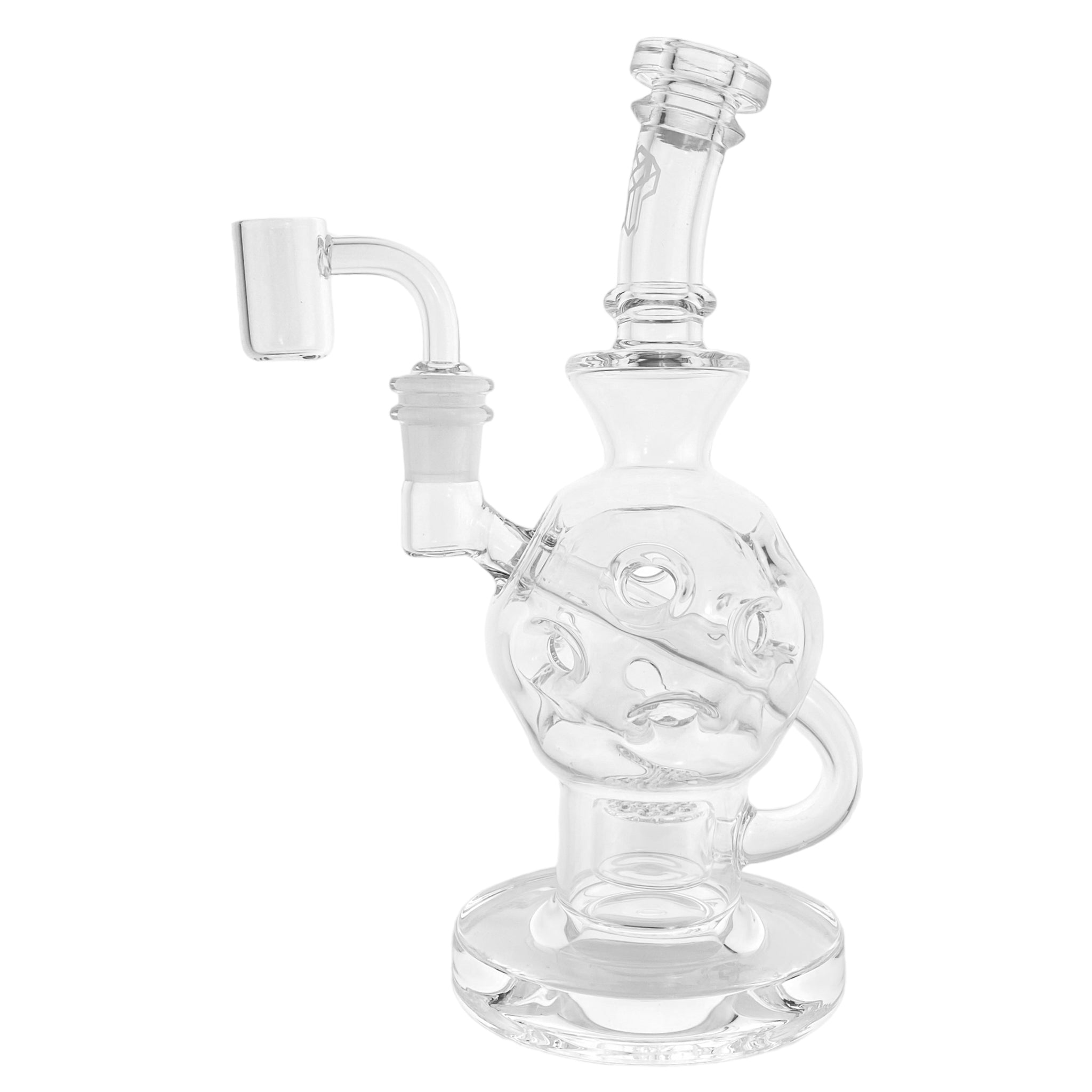 Deluxe Glass - Clear Fab Exosphere Dab Rig With Seed of Life Perc