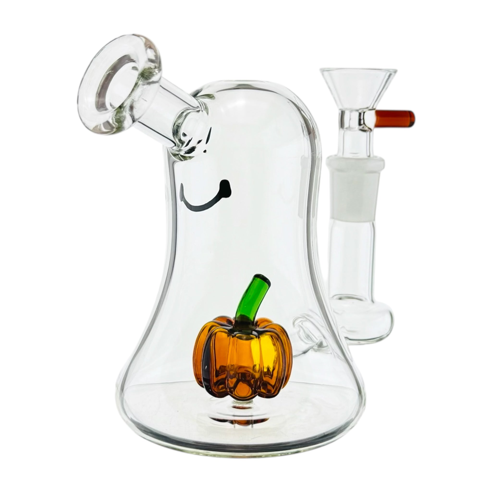 Cute Ghost 14mm Dab Rig With Pumpkin Perc