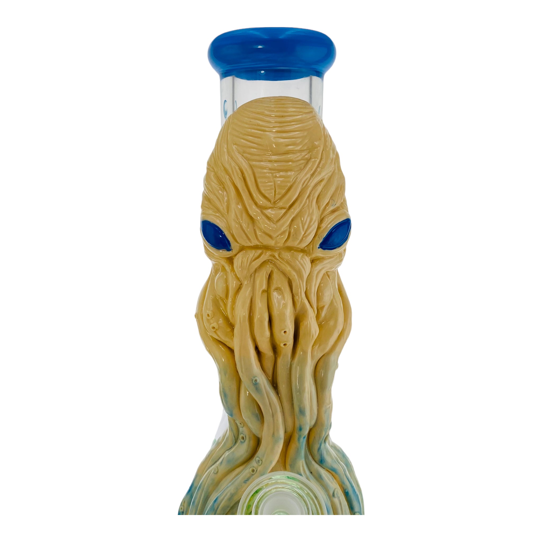 12 Inch Octopus Face Beaker Bong With Blue Mouthpiece anime and character bong